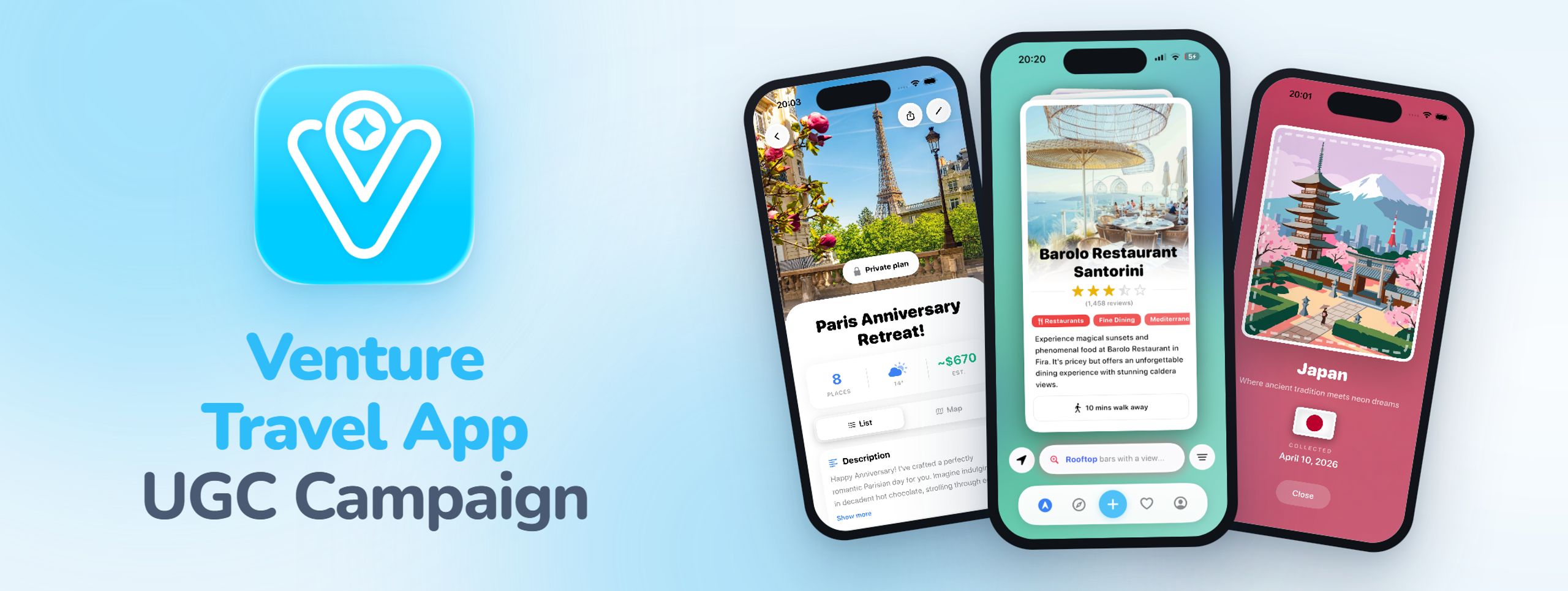 Venture Travel UGC Campaign