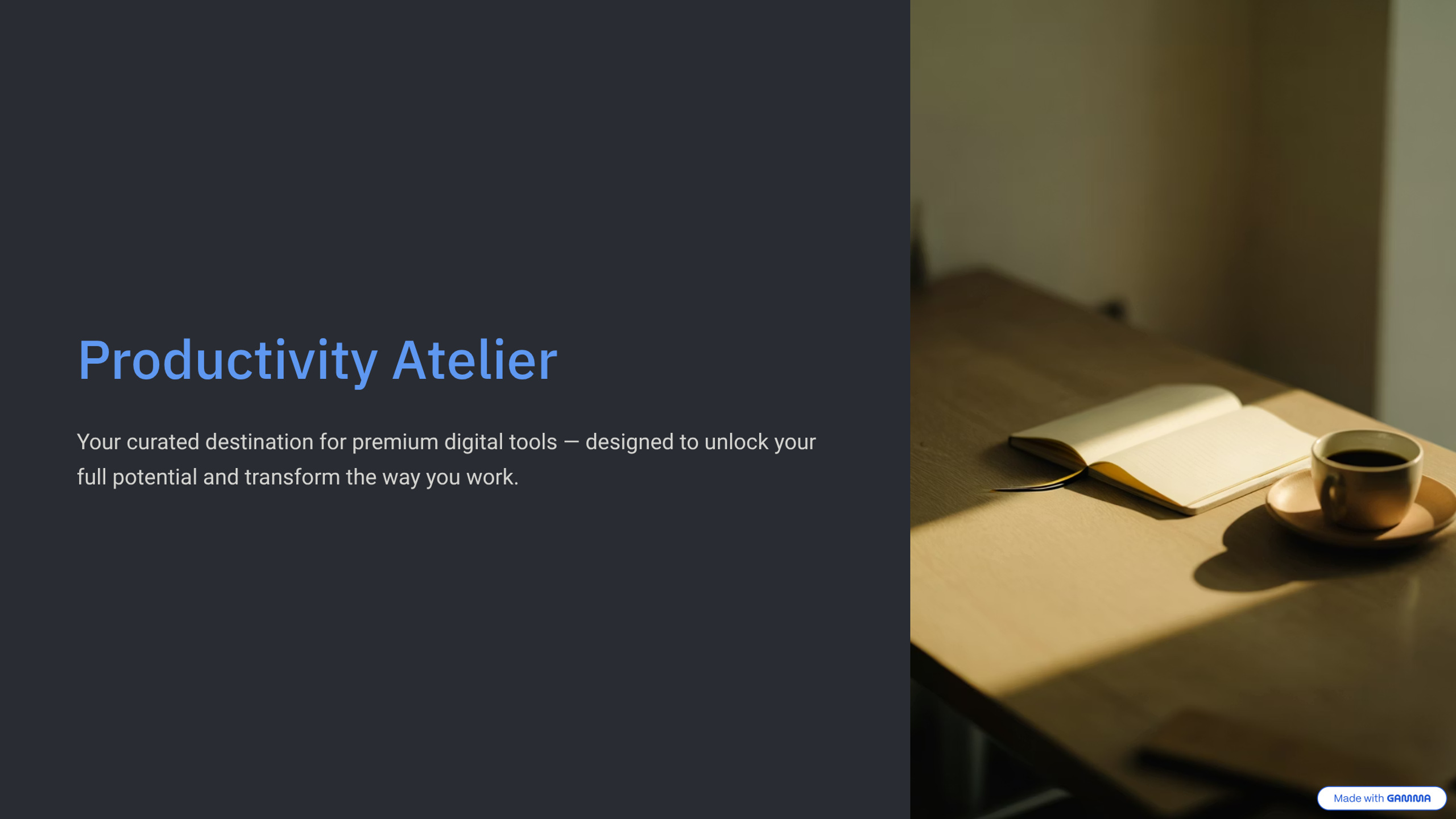 Productivity Atelier 
