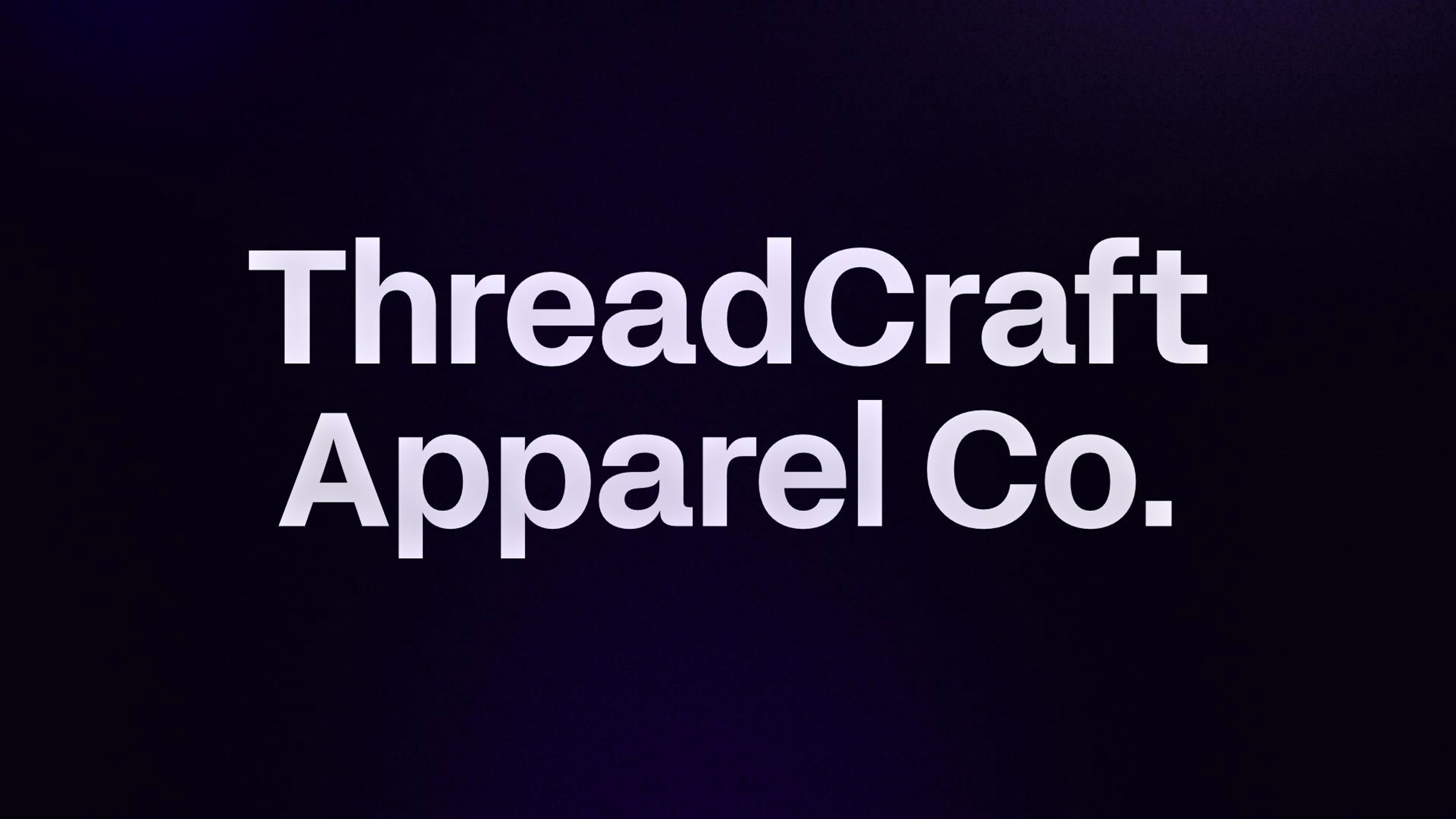 ThreadCraft Apparel Co.