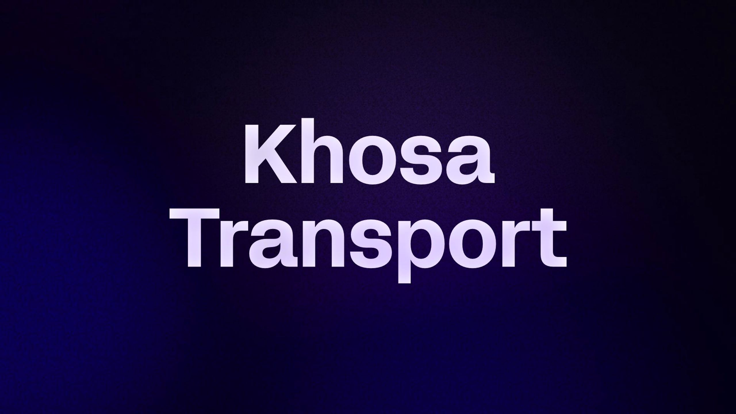 Khosa Transport