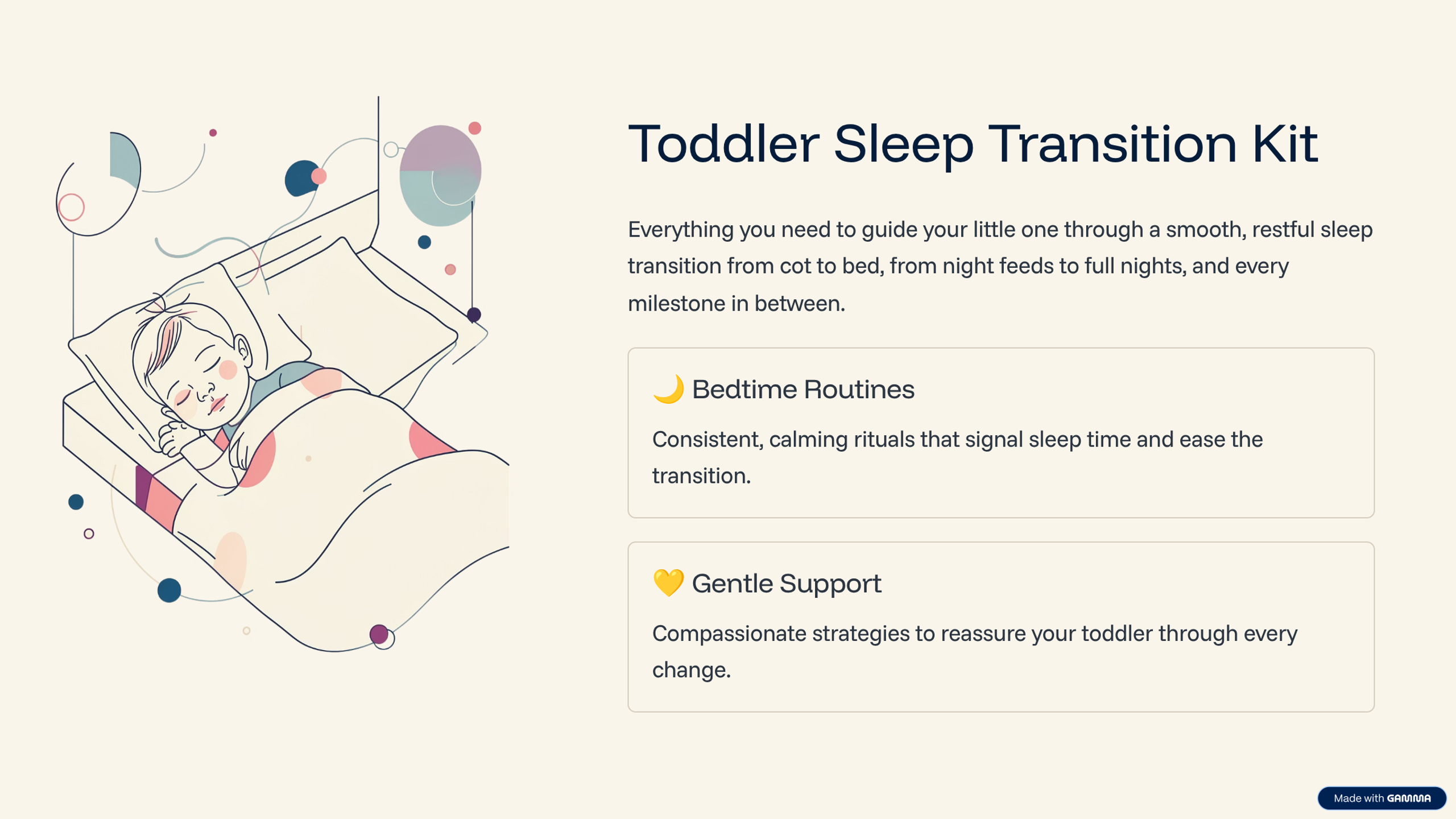 Toddler Sleep Transition Kit