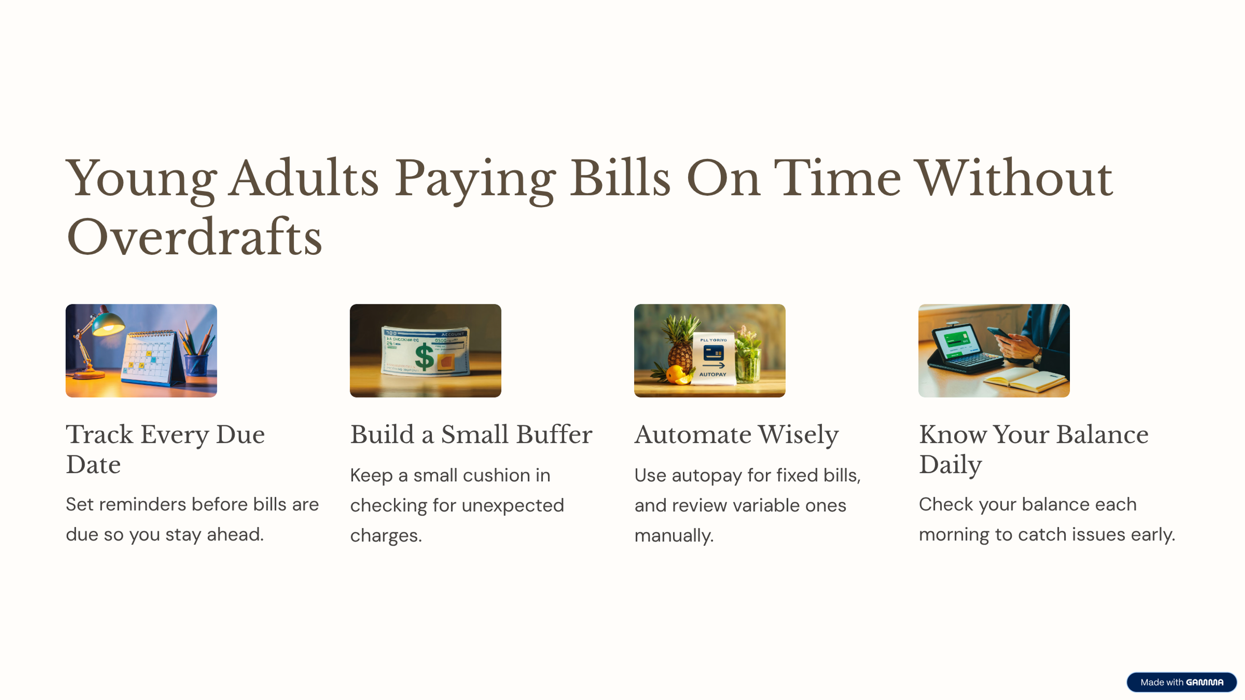 Young Adults Paying Bills On Time 