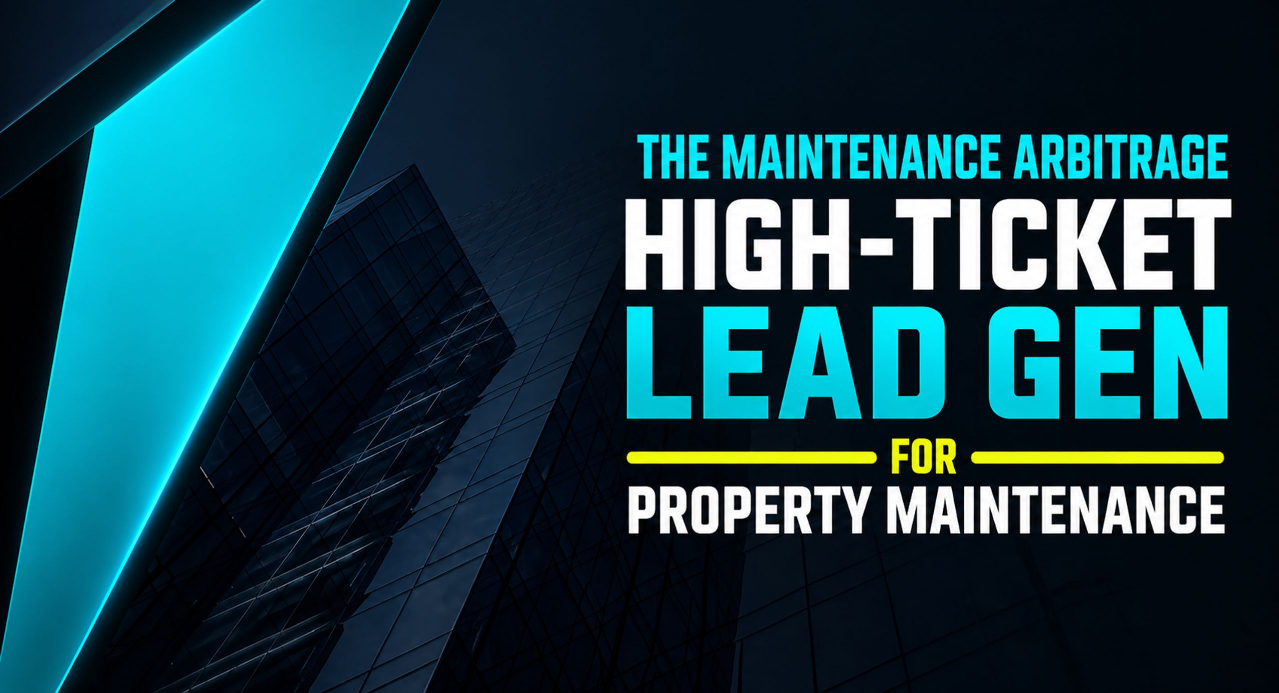 Digital Maintenance Arbitrage Blueprint