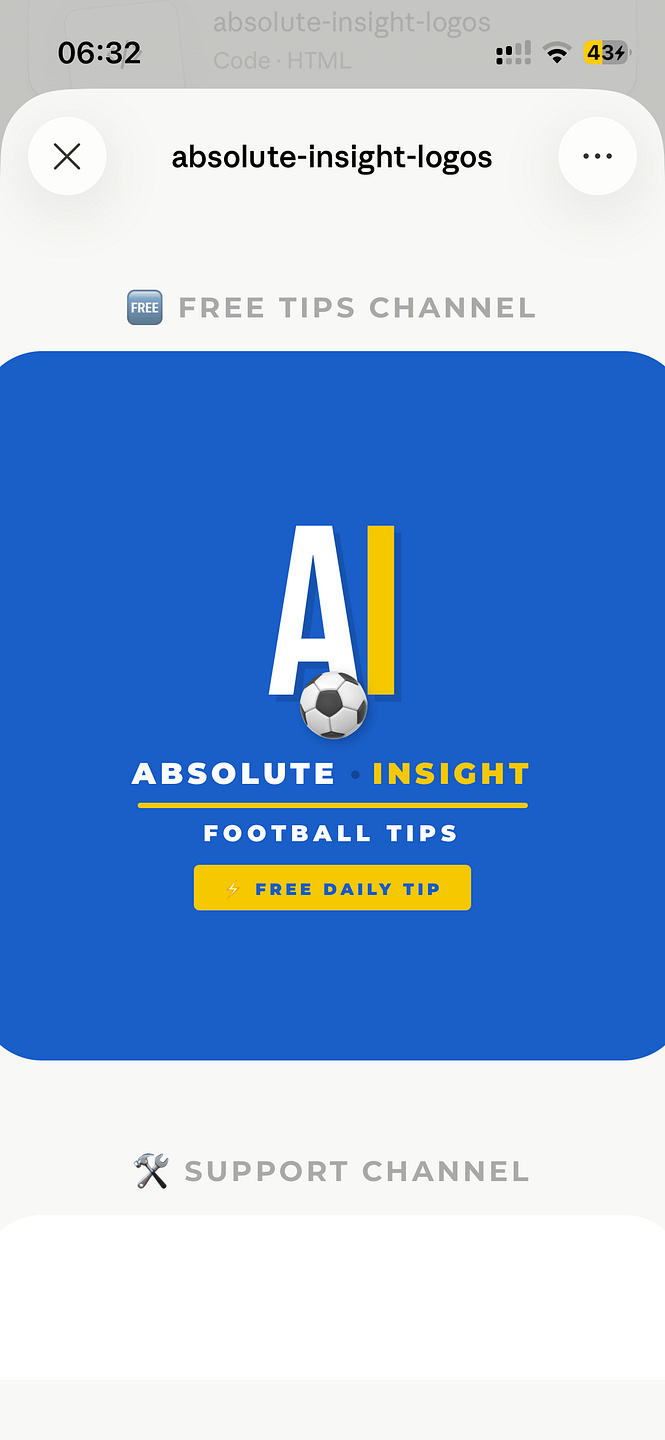 AI - Absolute Insight Football Tips