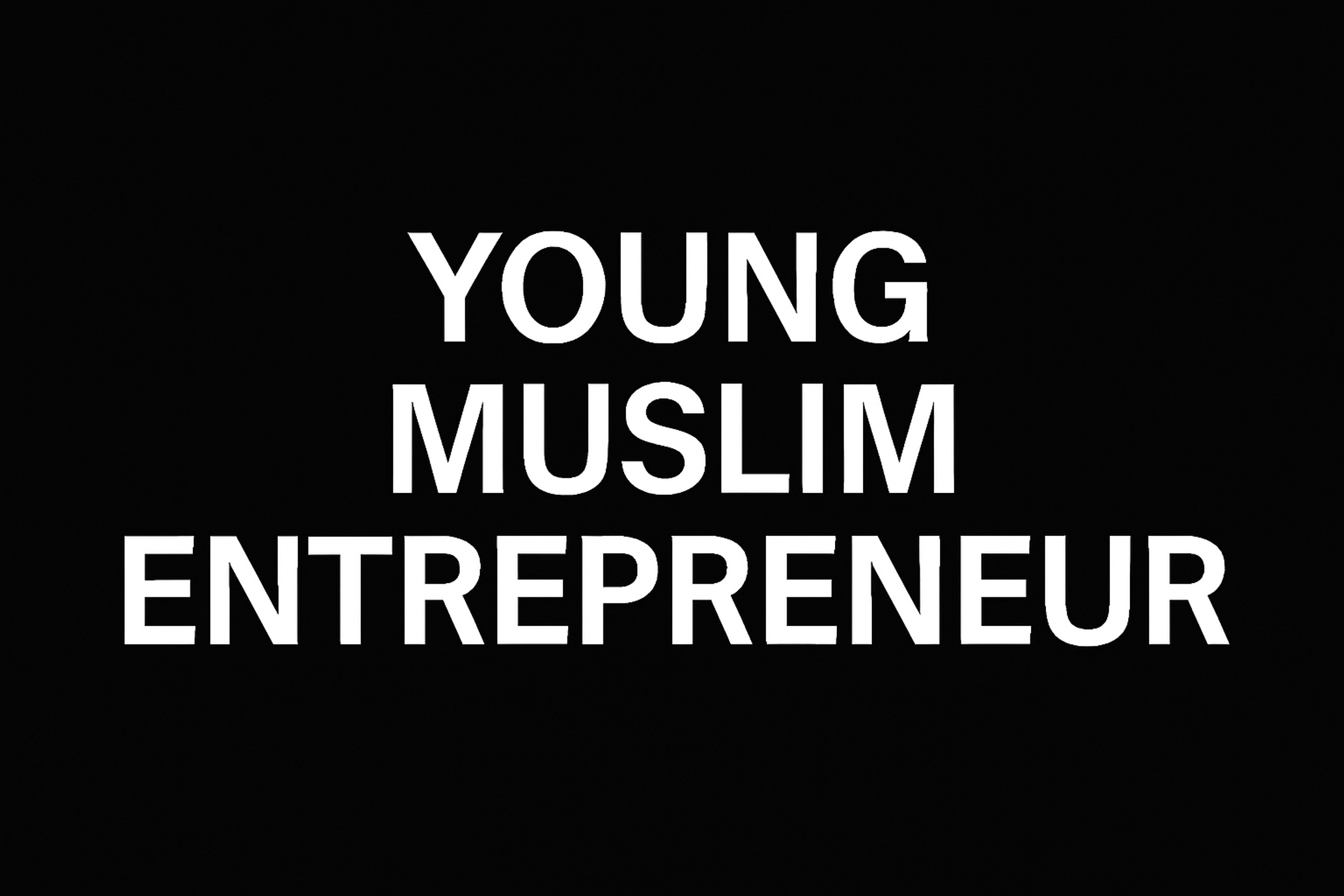 Young Muslim Entrepreneur