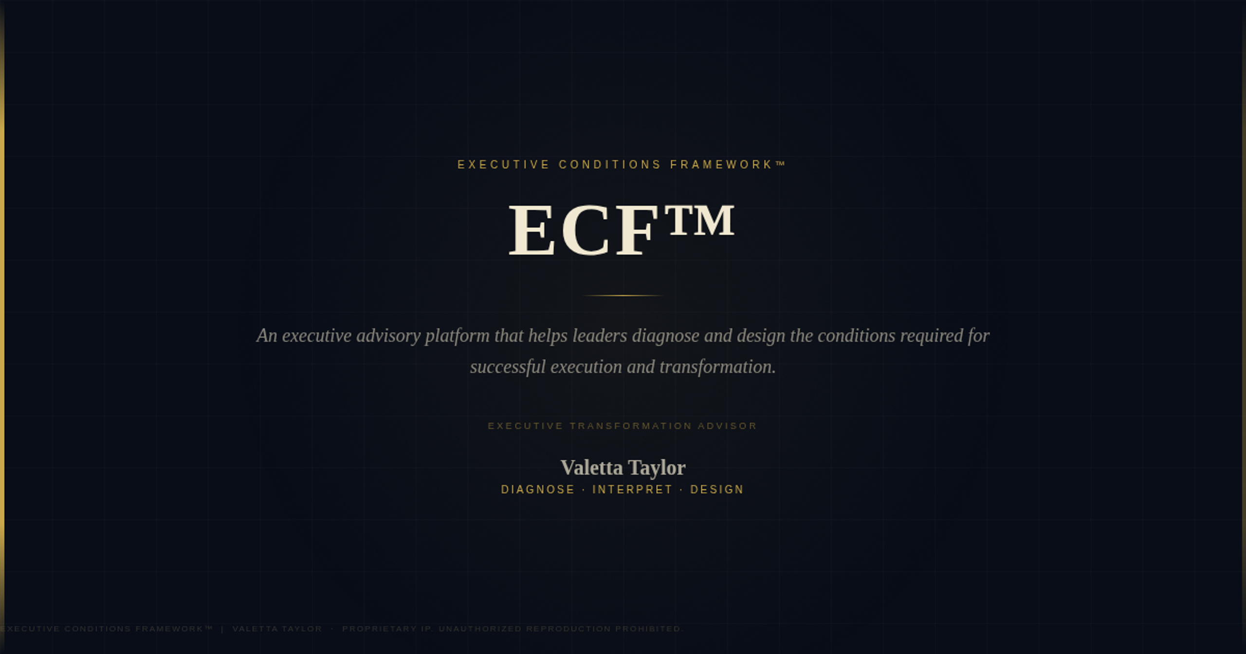 Executive Conditions Framework™