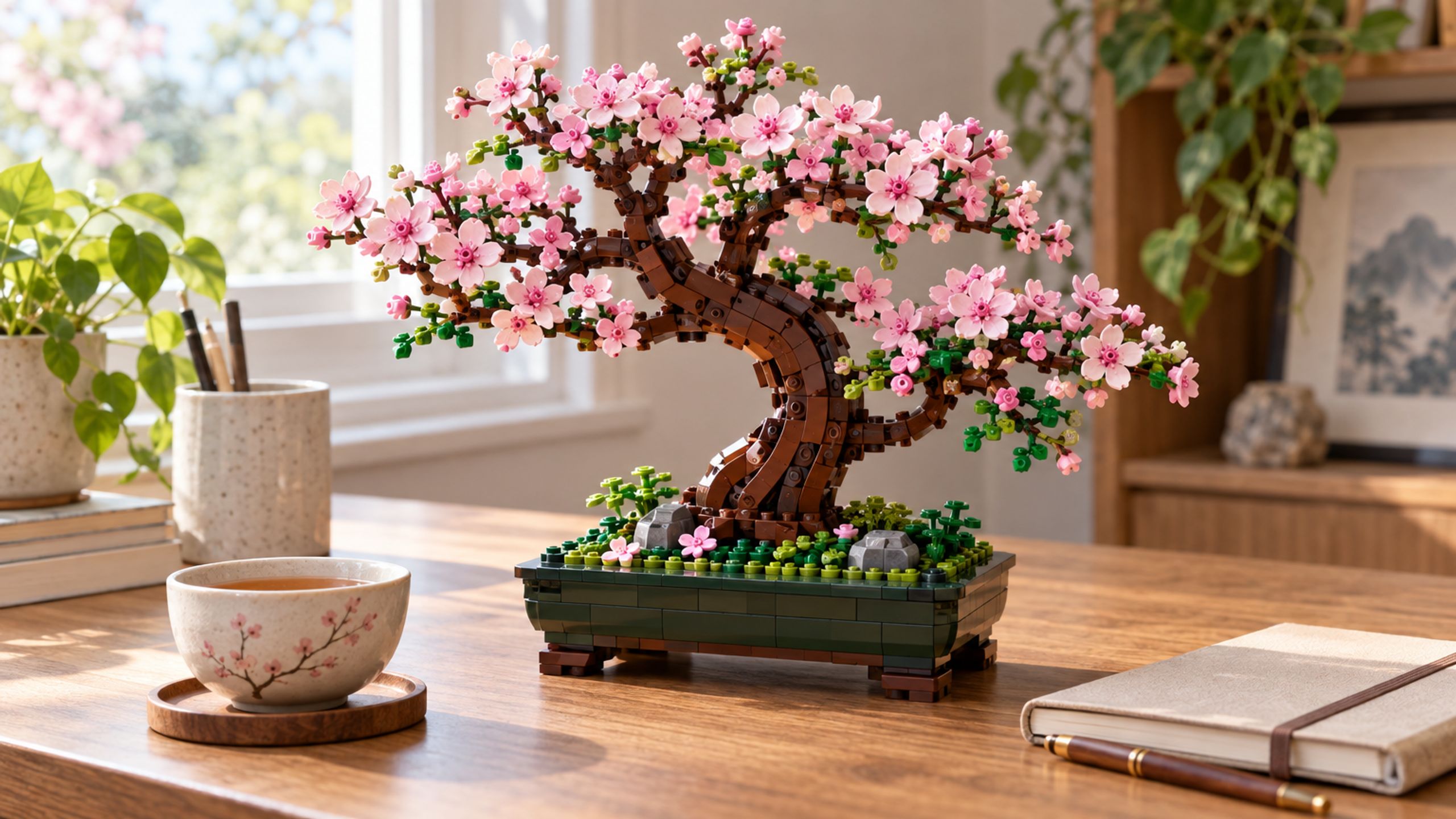 Cherry Bonsai Tree Building Blocks | Whop