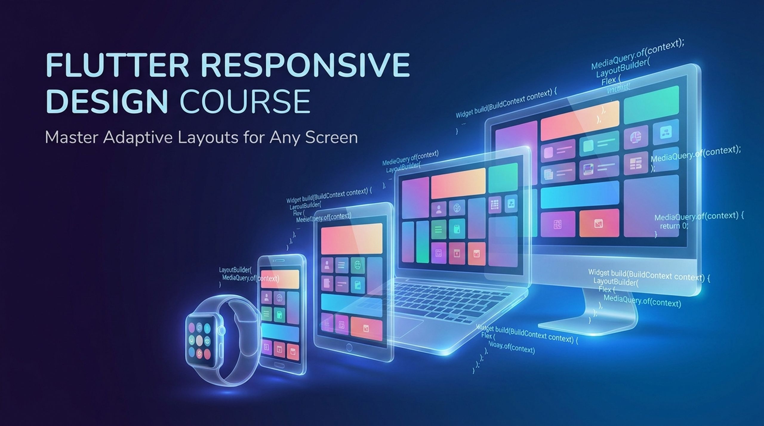 Flutter Responsive Layouts Masterclass