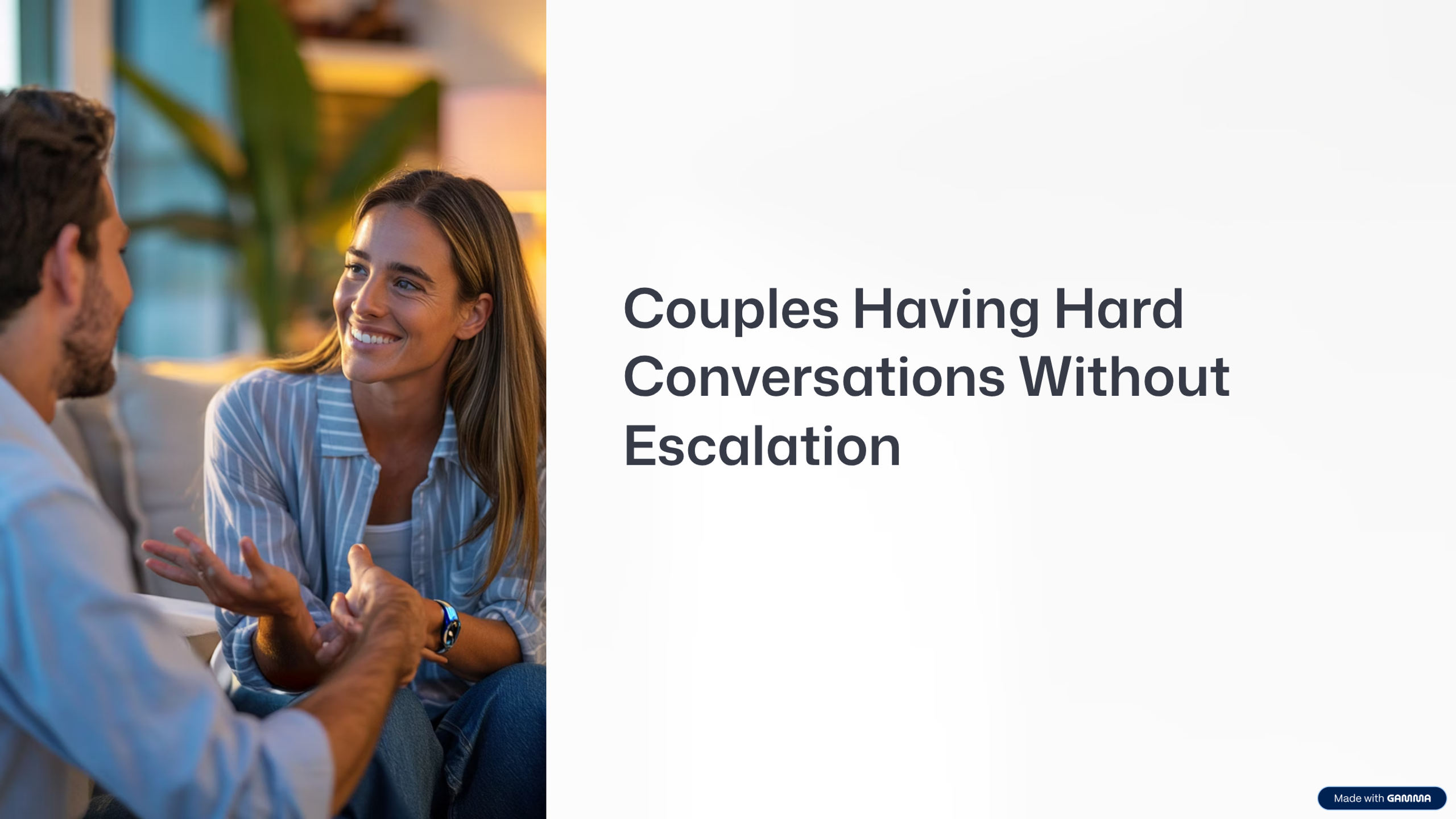 Couples Conflict De-Escalation Guide