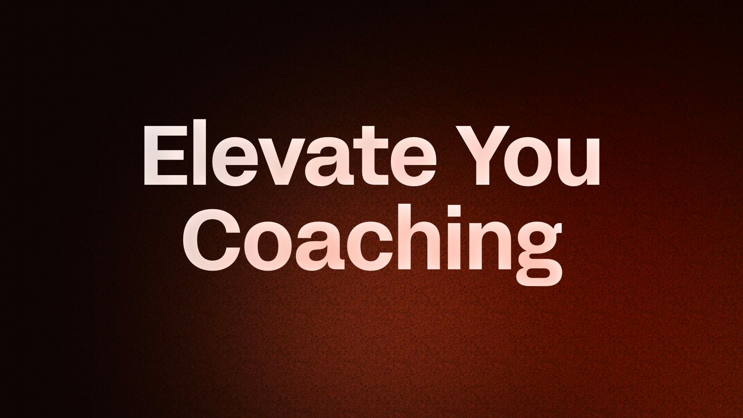 Elevate You Coaching