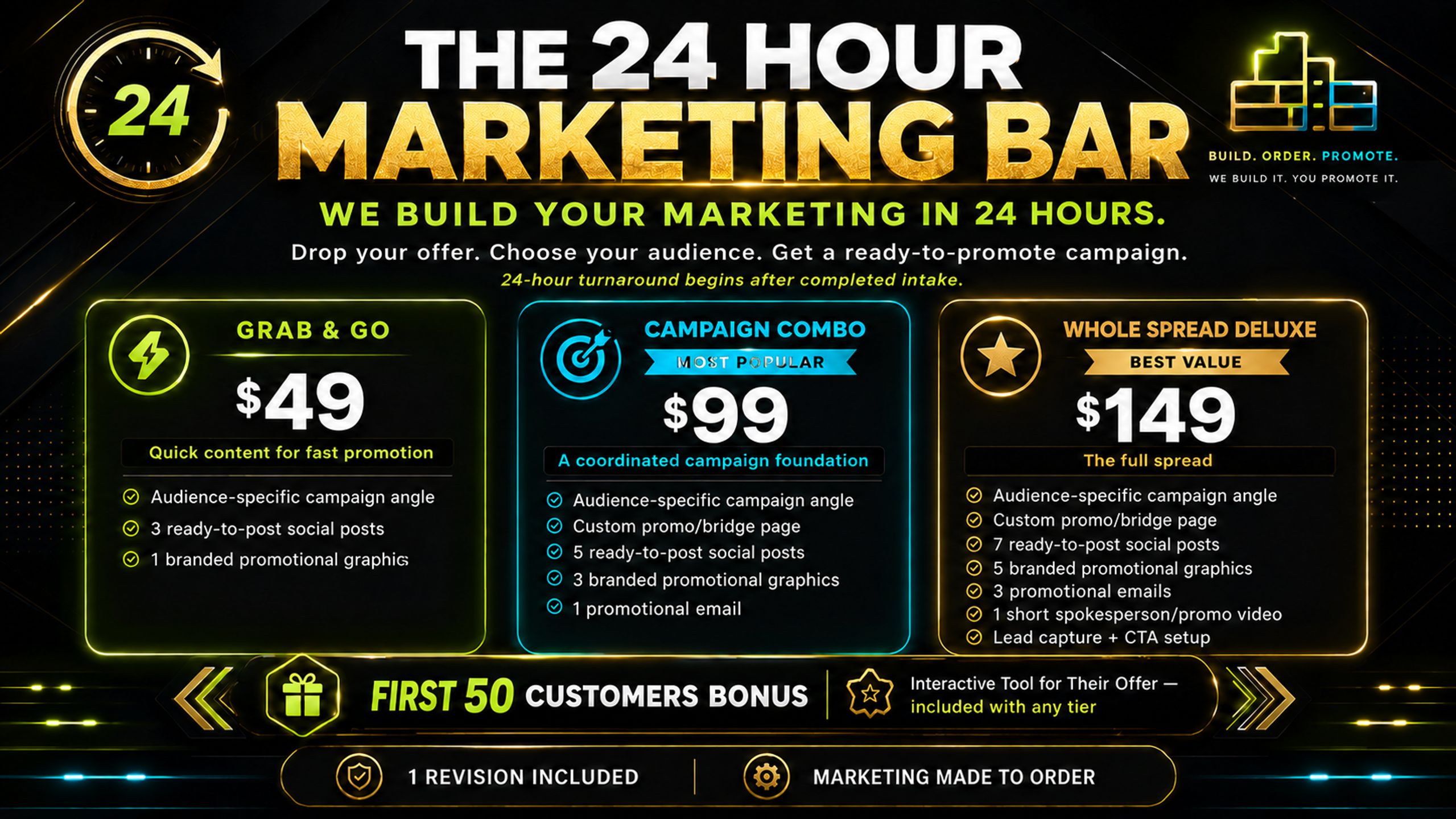 The 24 Hour Marketing Bar™