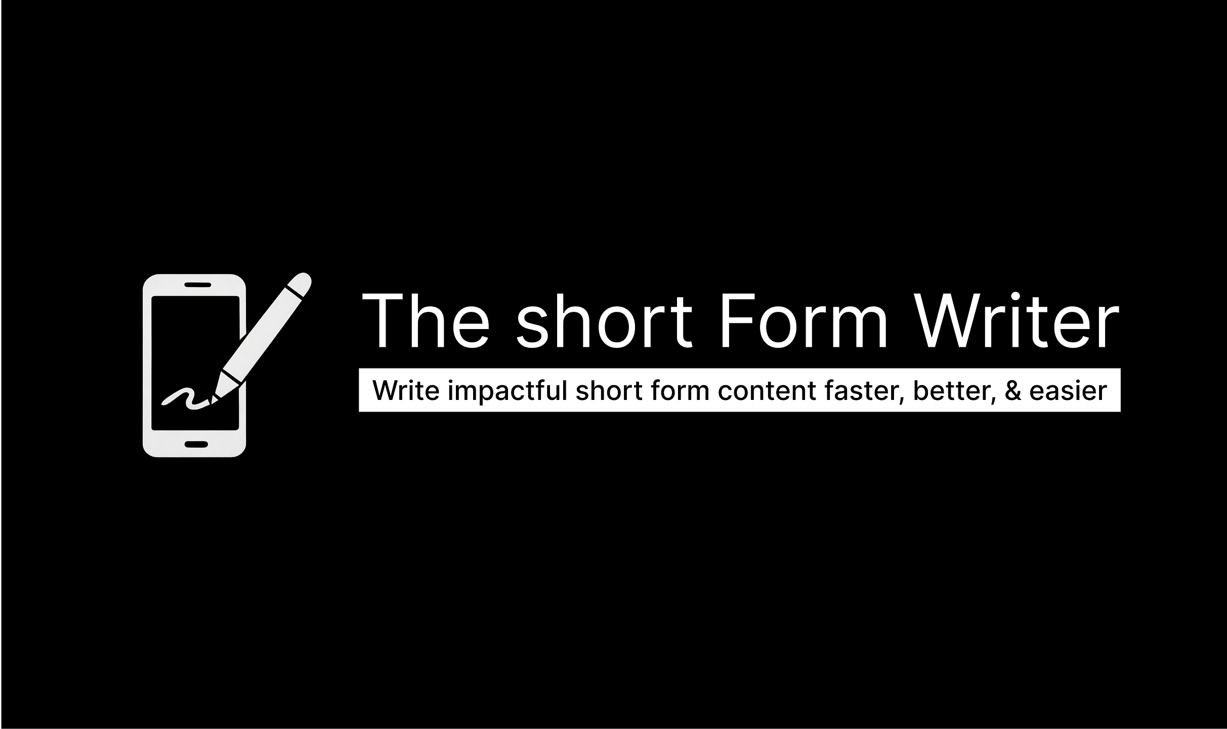 The Short-form Writer