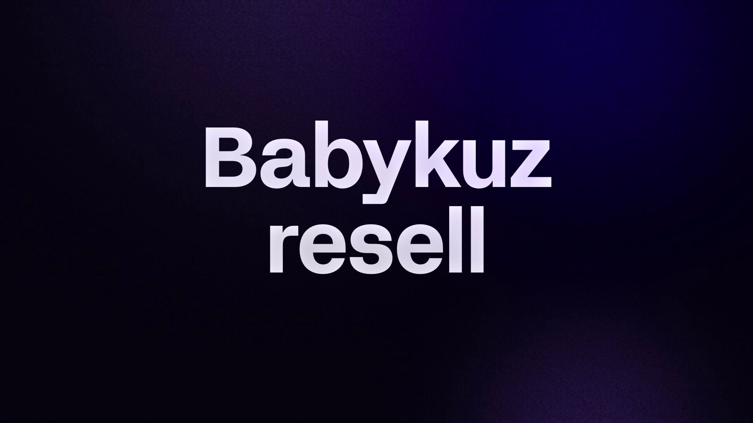 Babykuz resell 