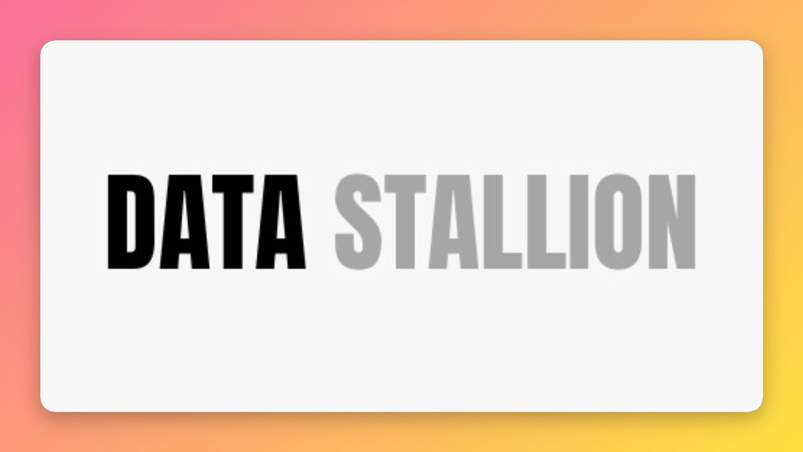 data stallion