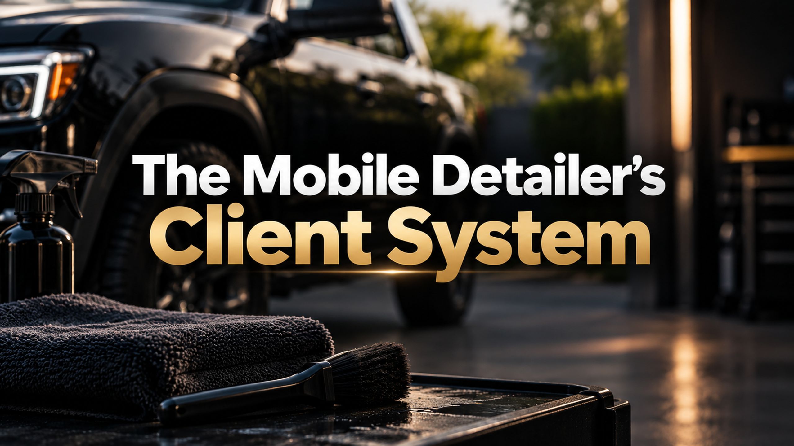 The Mobile Detailer's Client System