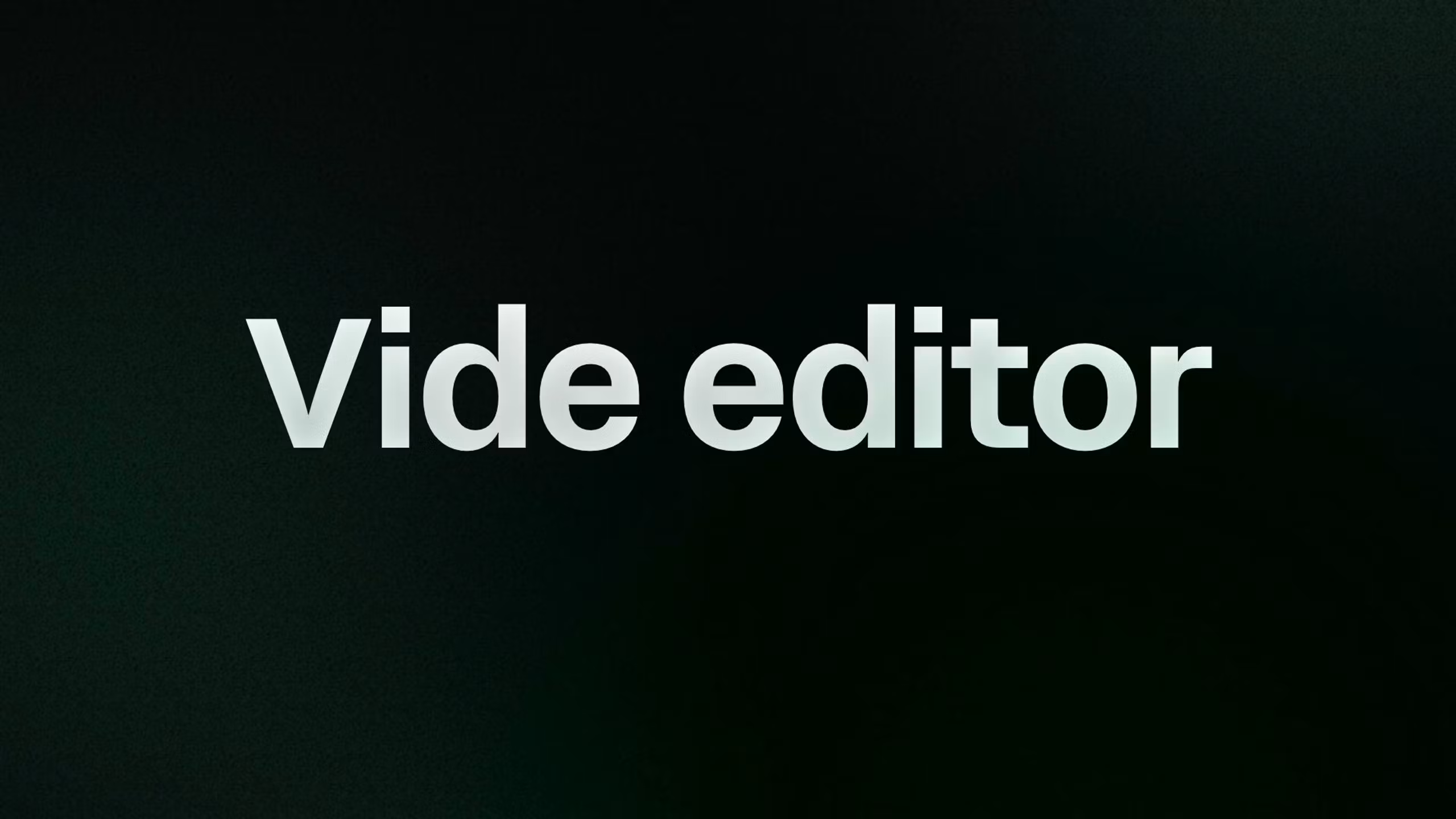 Vide editor