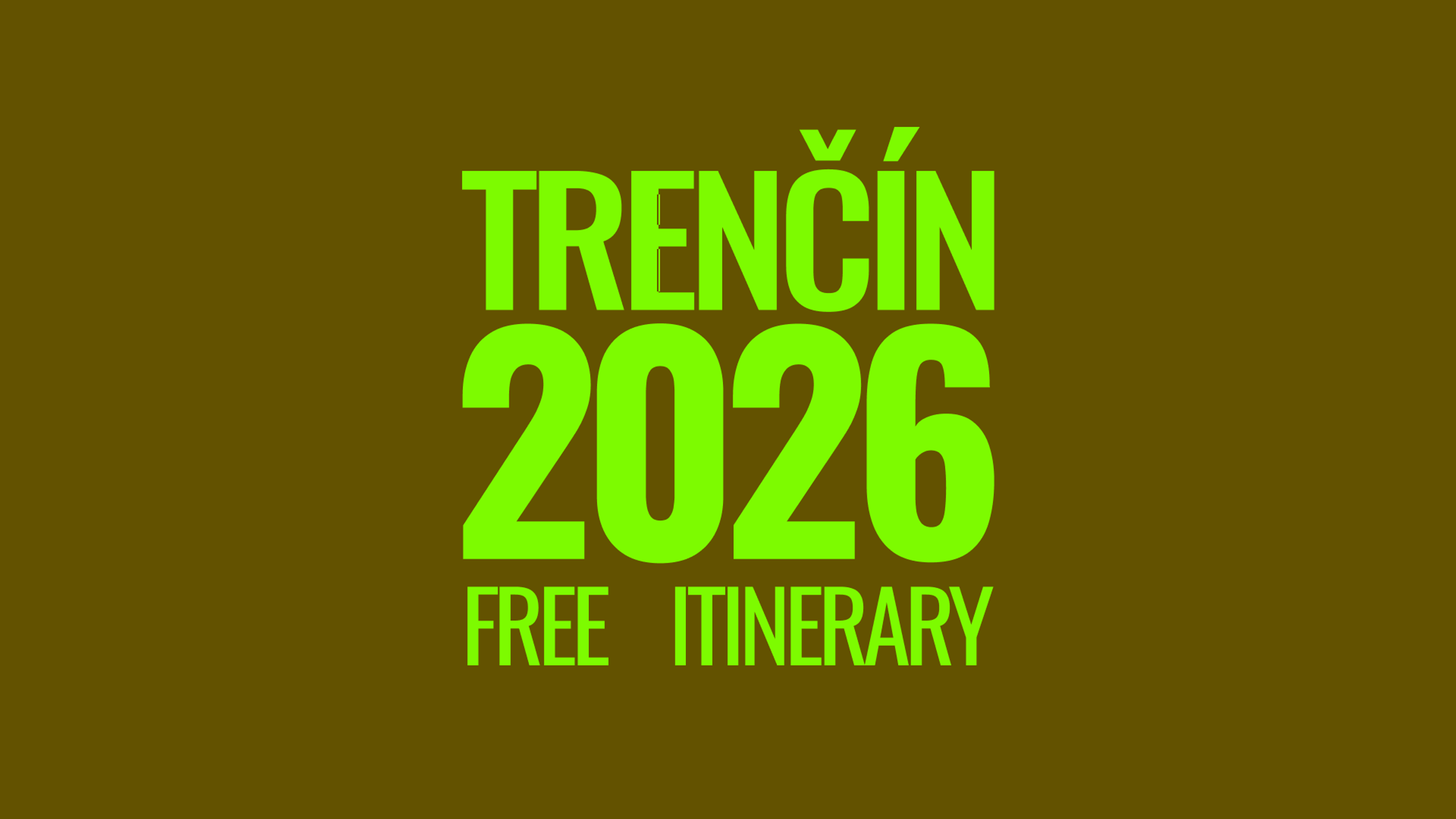 Trenčín2026 Local Guide