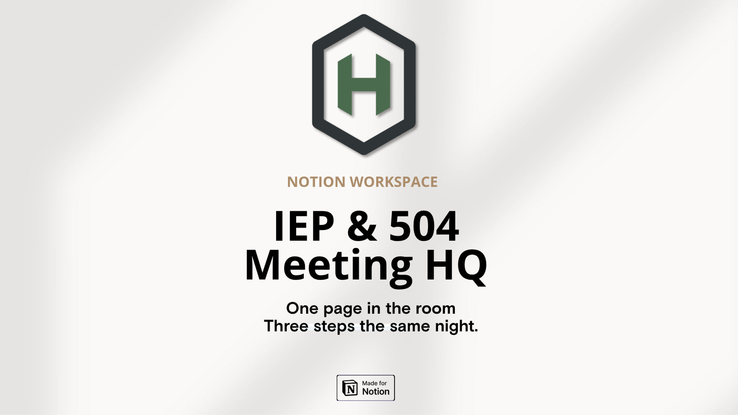 IEP & 504 Meeting HQ