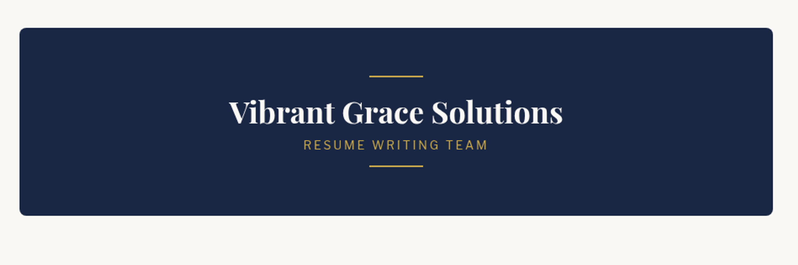 Vibrant Grace Solutions