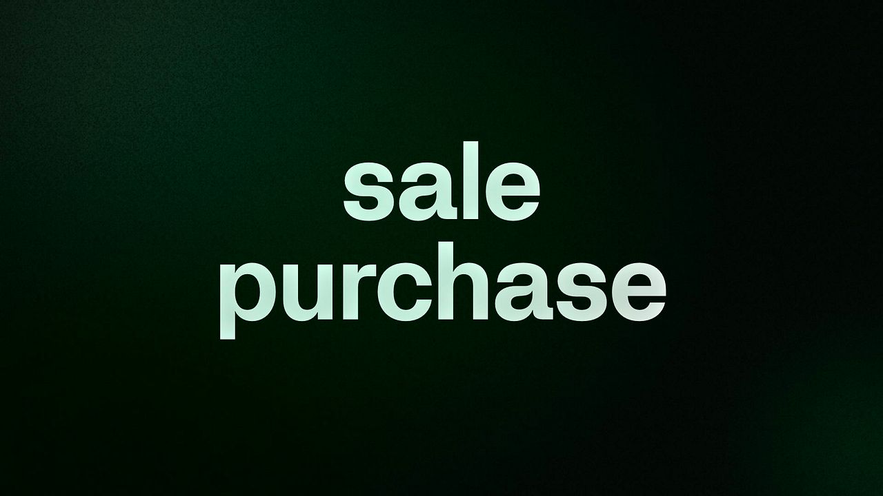 sale purchase 