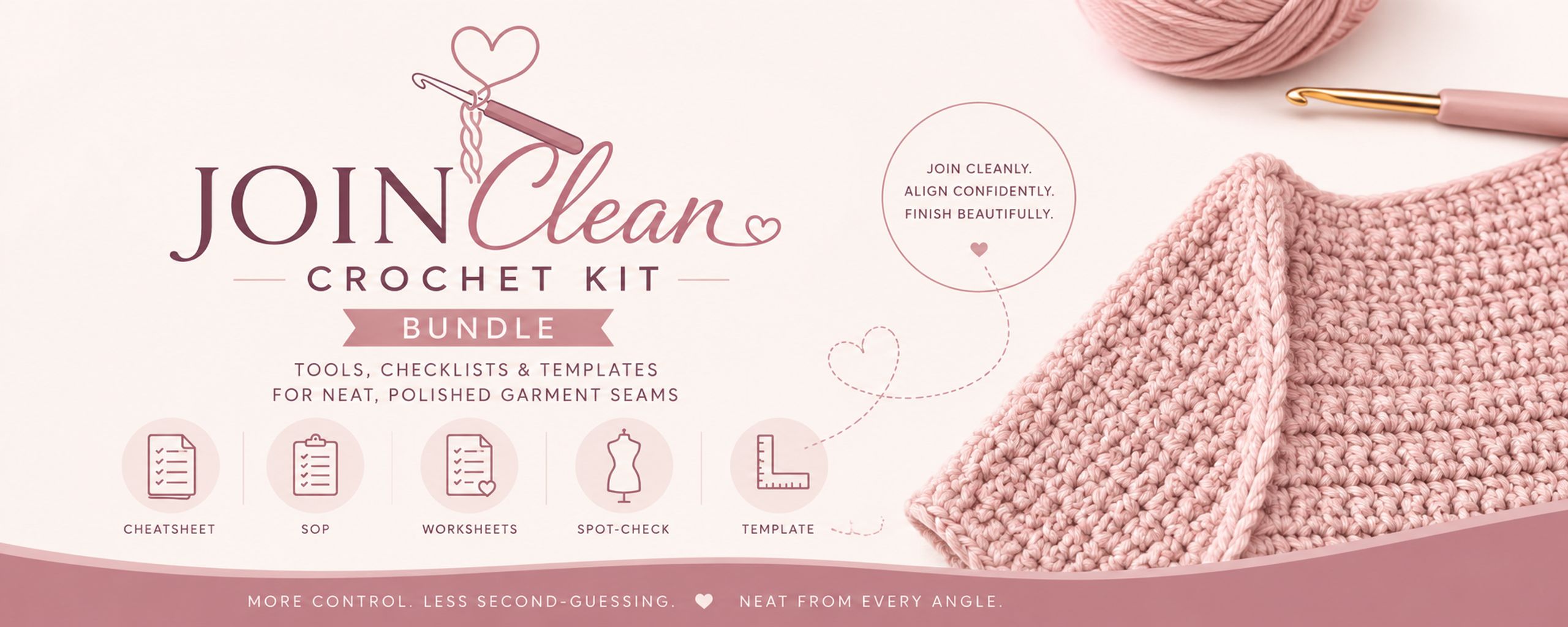 Clean Join Crochet Cheat Sheet