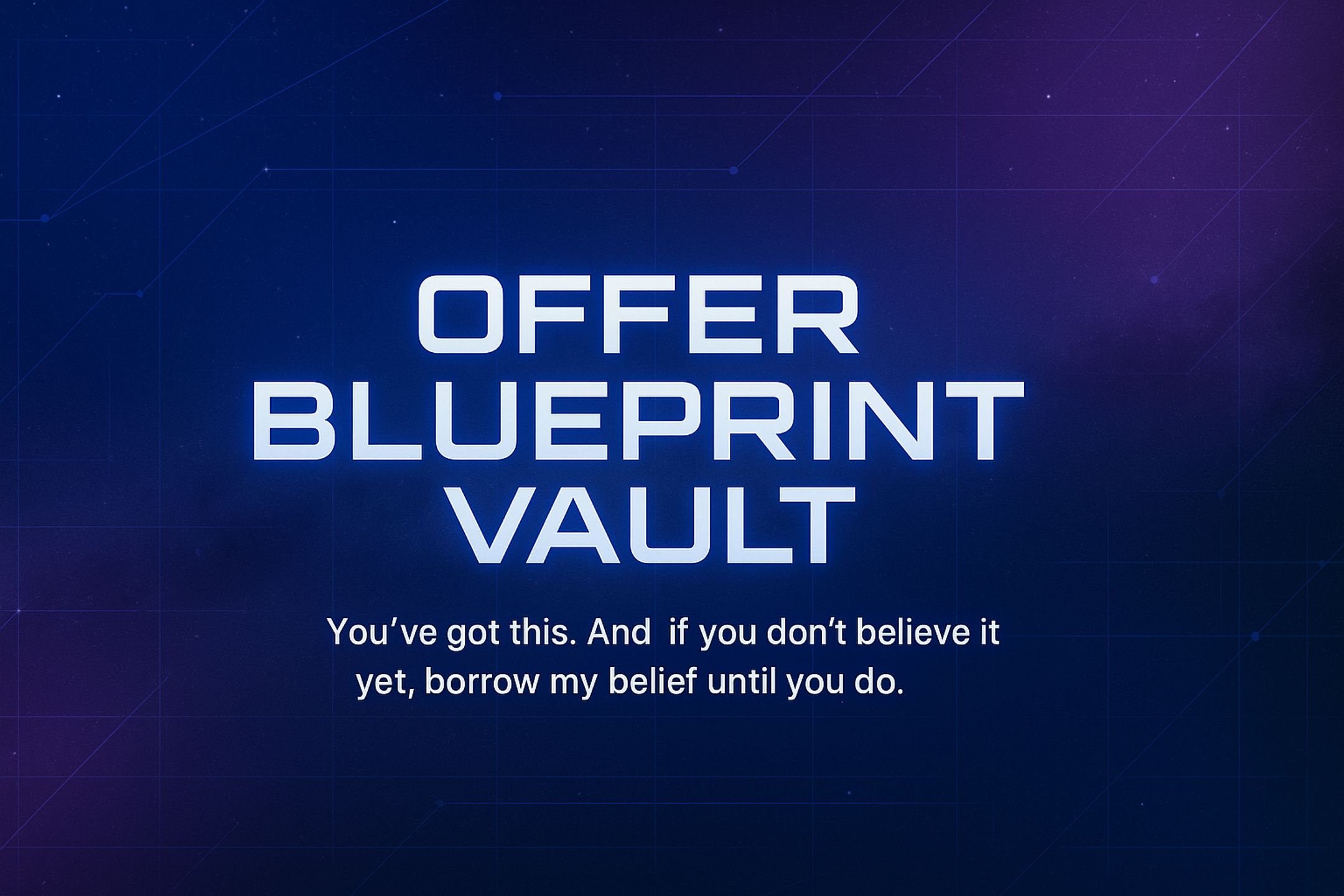 Offer Blueprint Vault