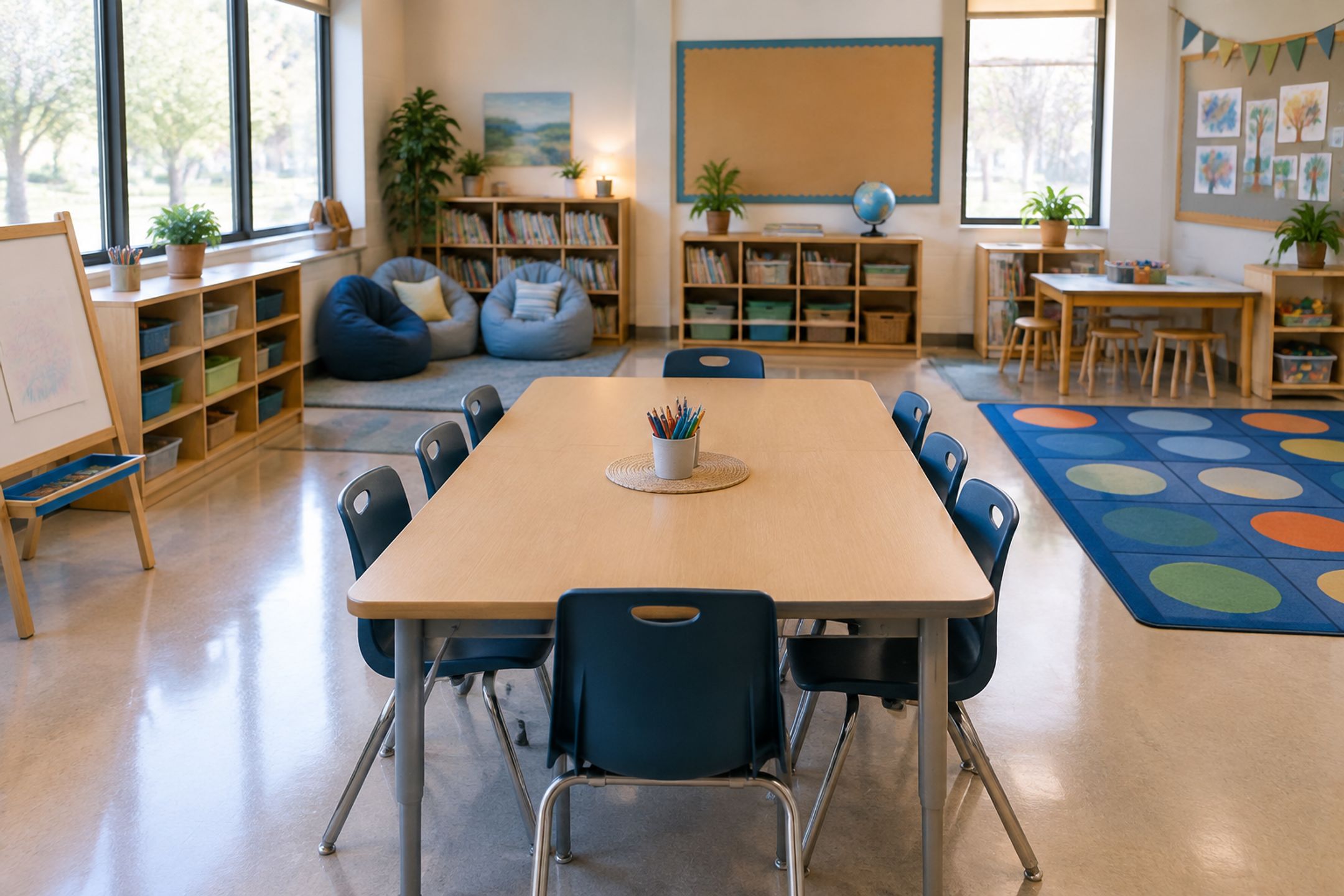 Docentes de infantil guiando transiciones en cinco minutos