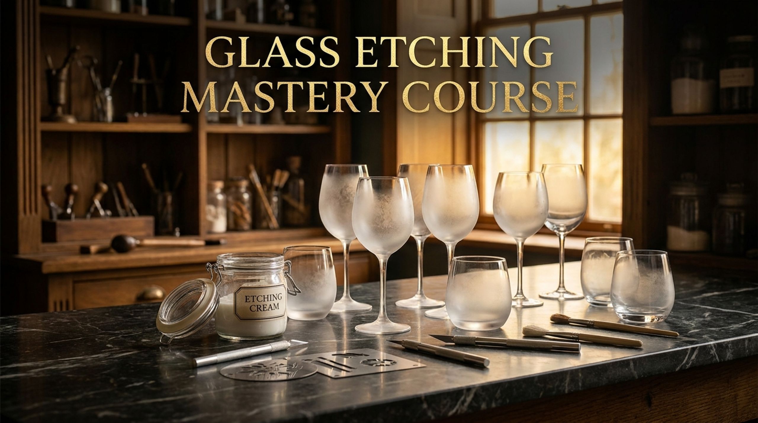 Glass Etching Mastery + Pricing Playbook