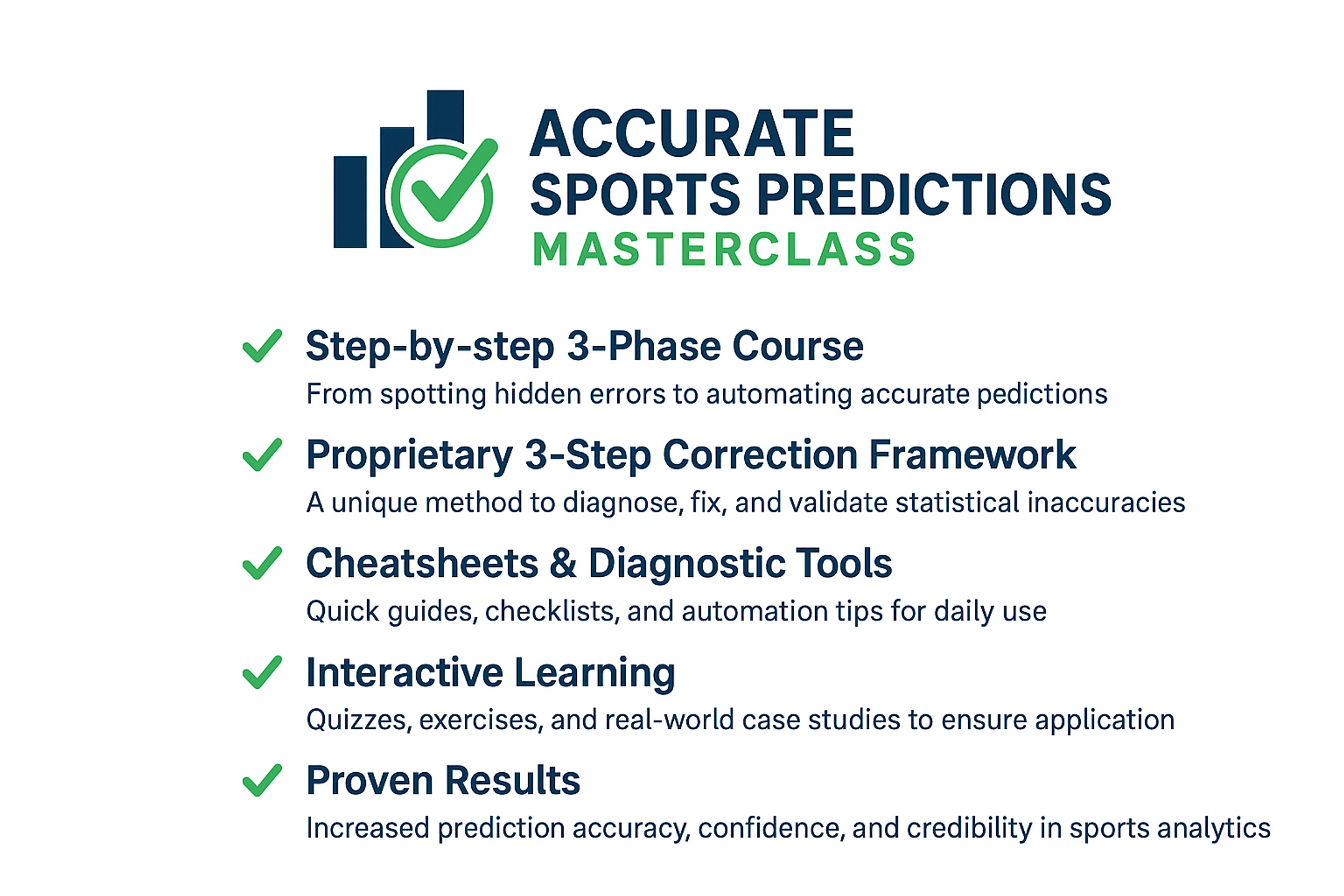 Accurate Sports Predictions Masterclass