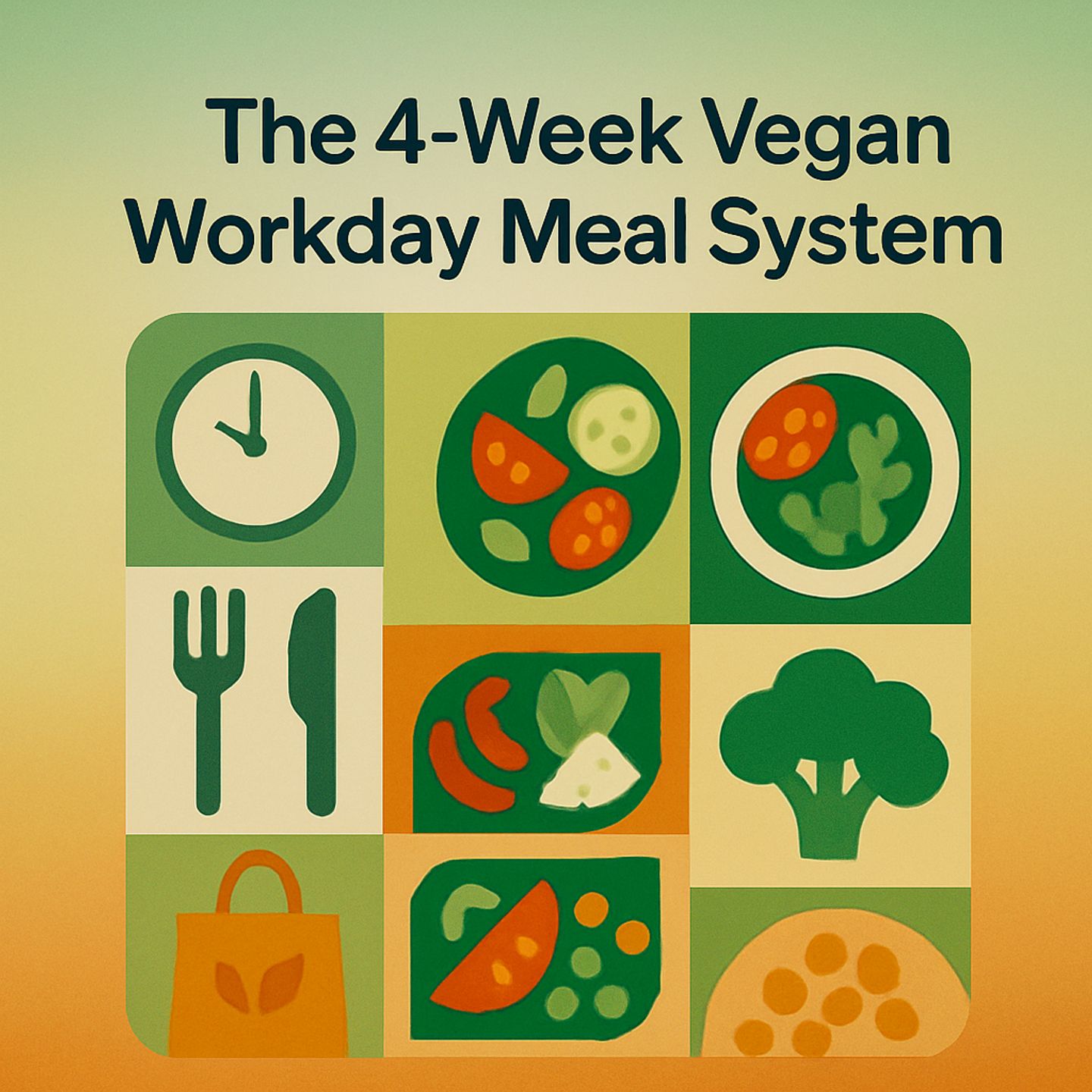 The 4-week Vegan Workday Meal System