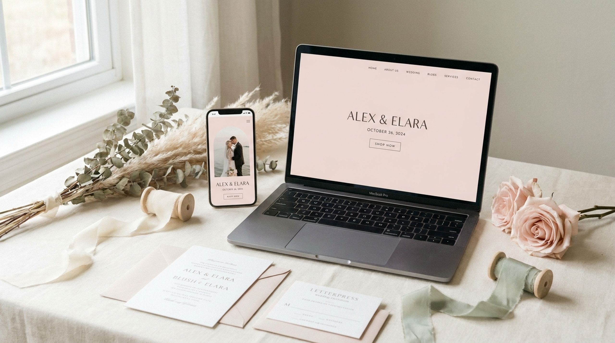 The Bloom Wedding Website Template