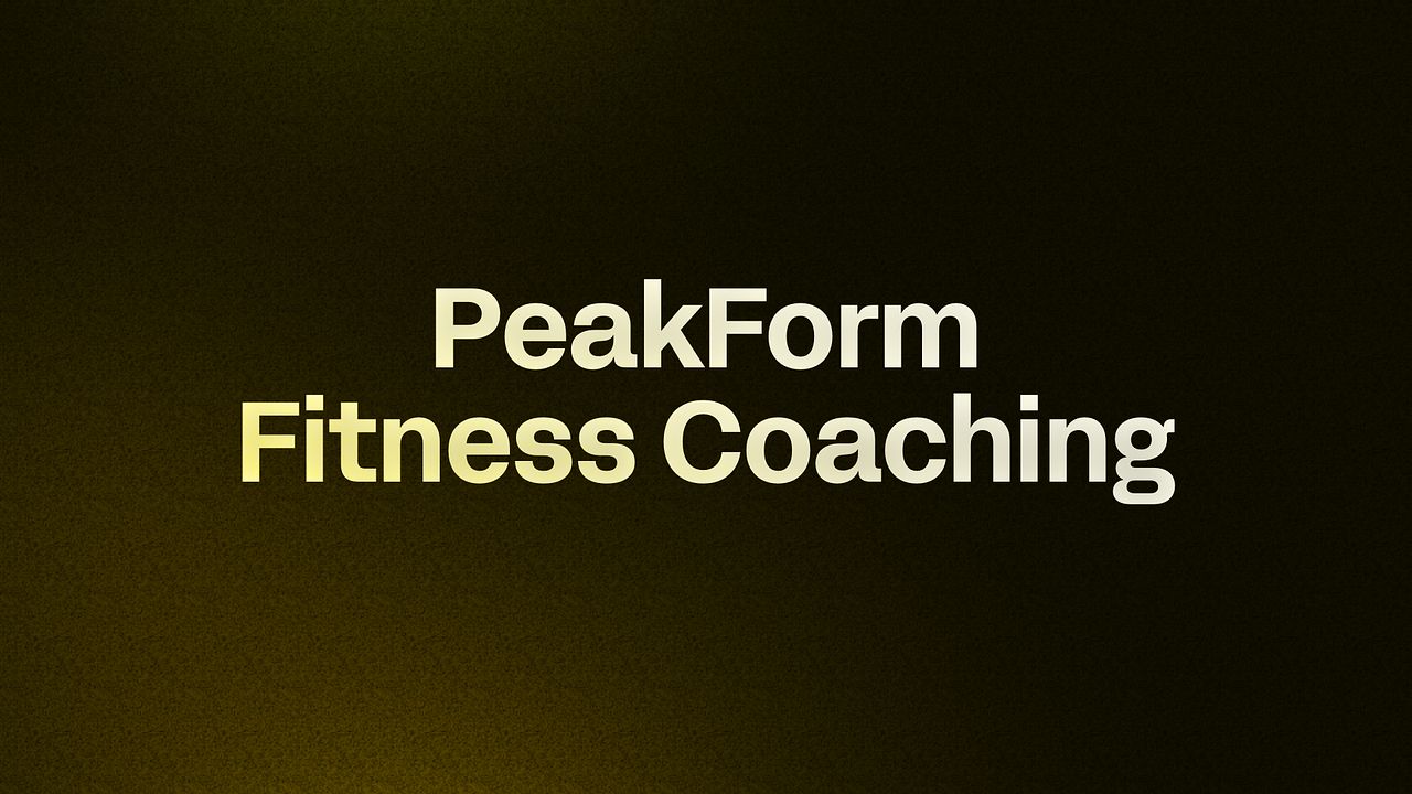 PeakForm Fitness Coaching