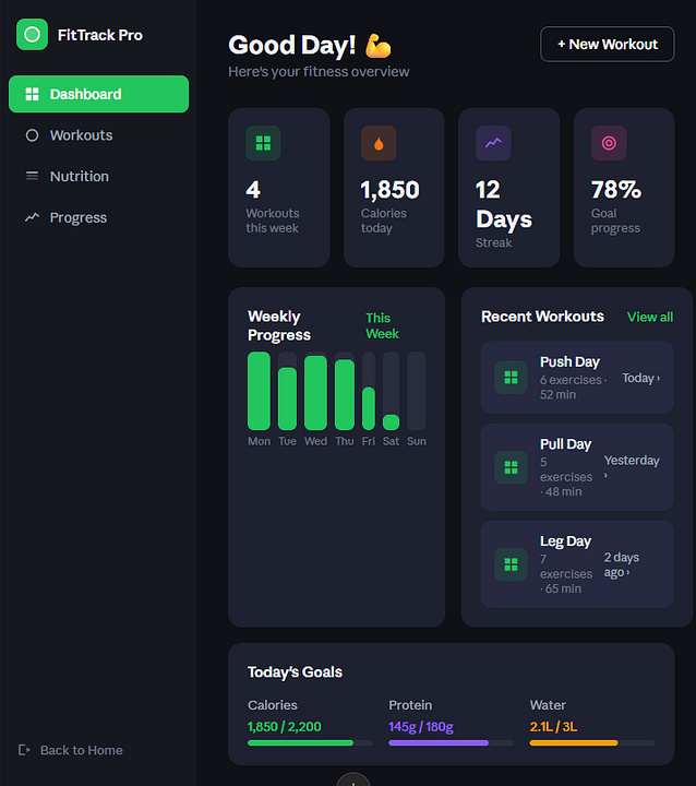 FitTrack Pro - Your Fitness Tracker