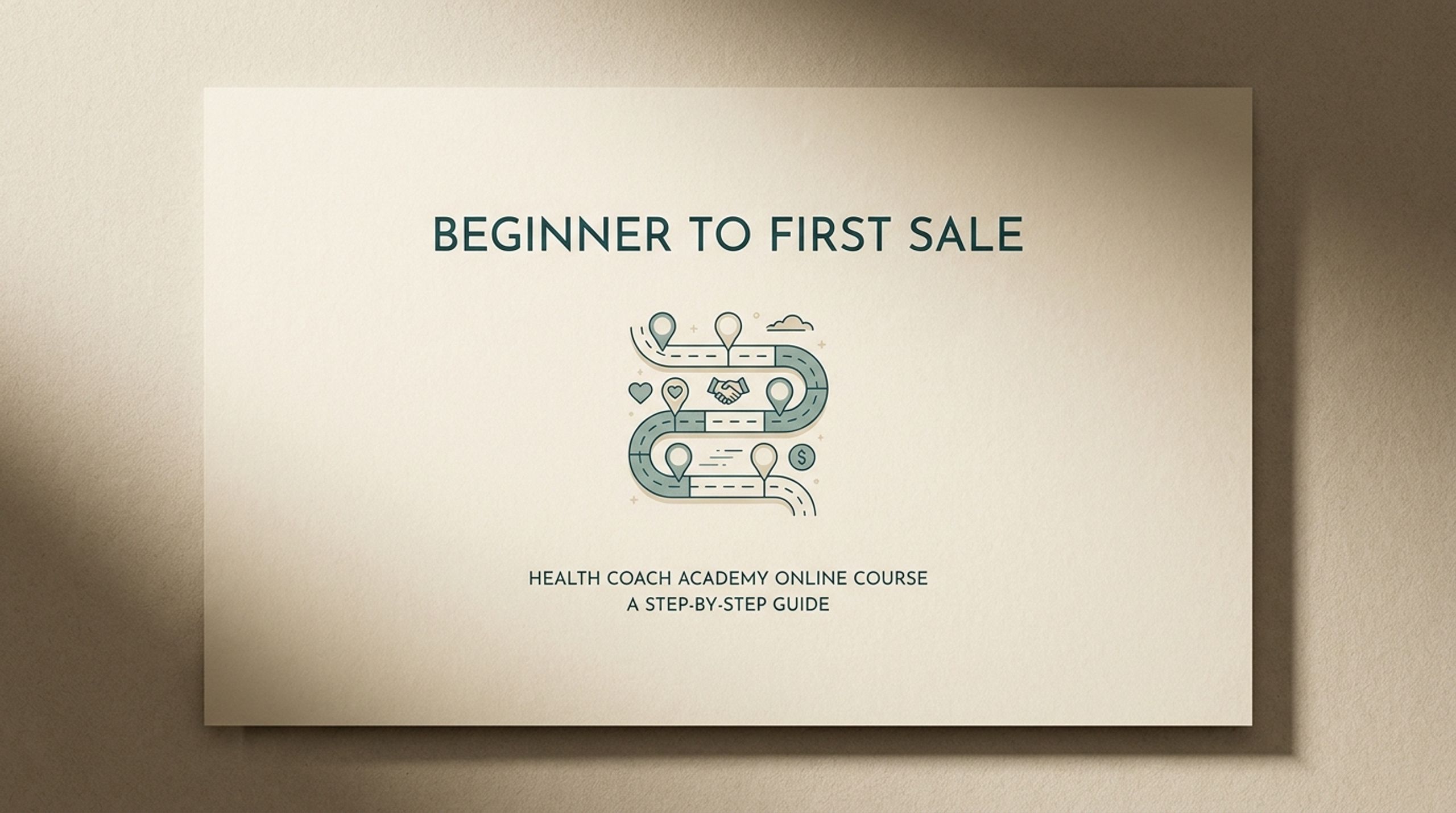 Health Coach Niche Positioning: Beginner to First Sale Roadmap
