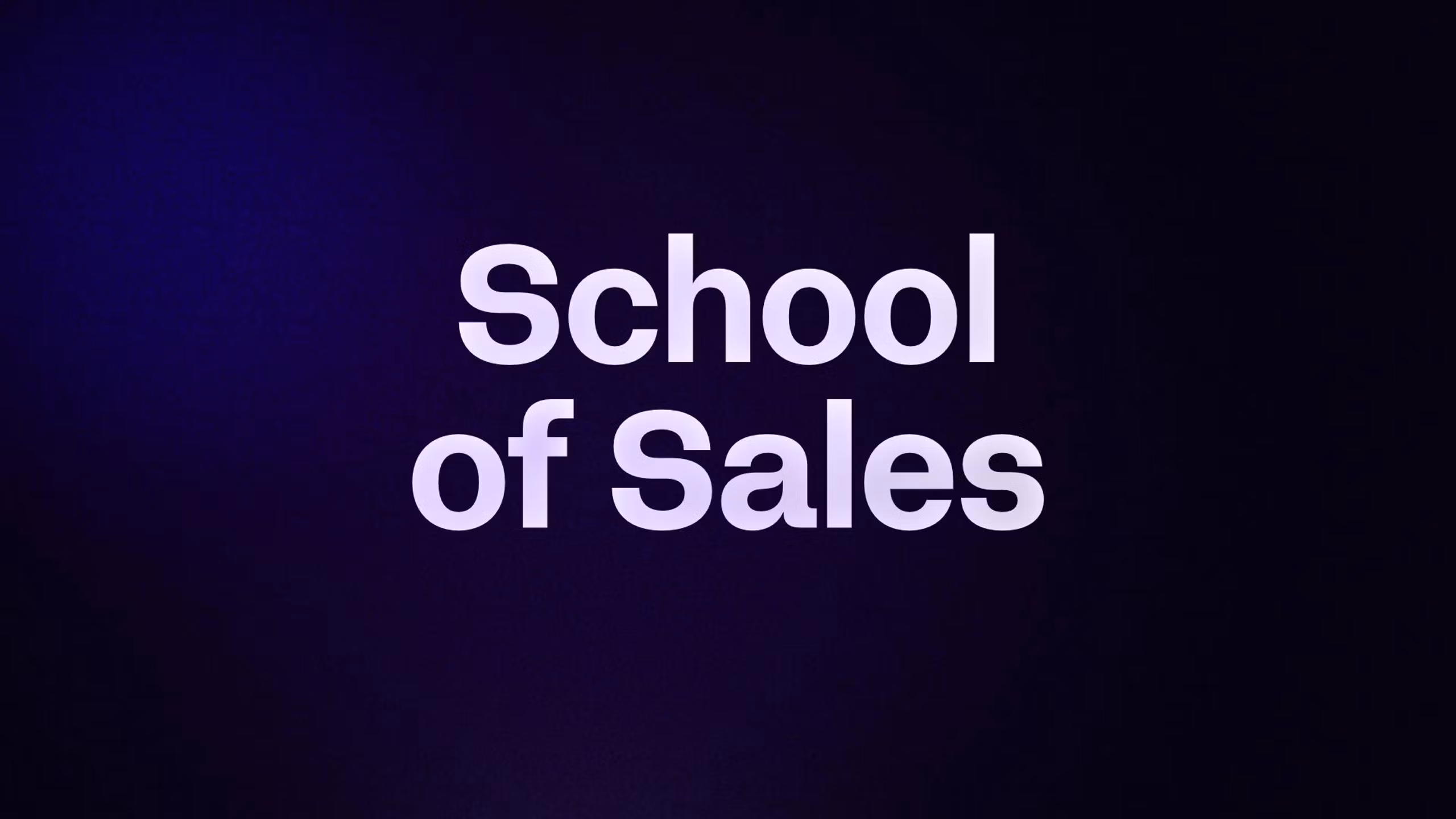 School of Sales