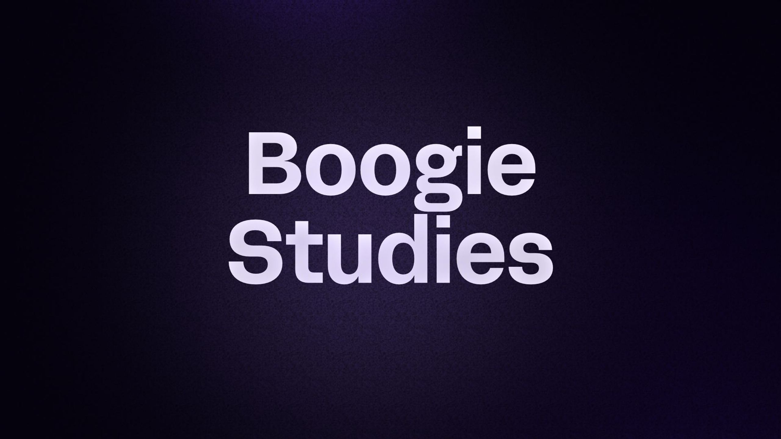 Boogie Studies