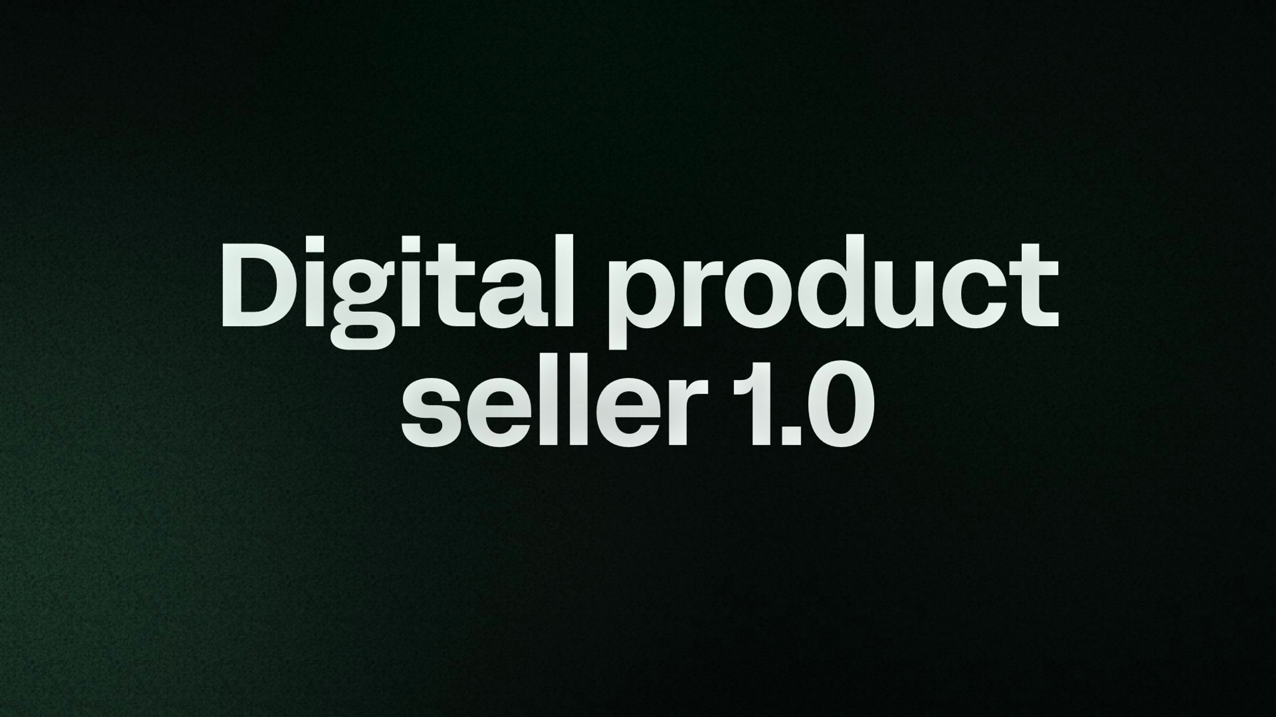Digital product seller 1.0