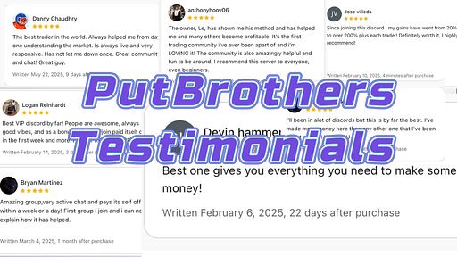 Join Put Brothers VIP discord for: