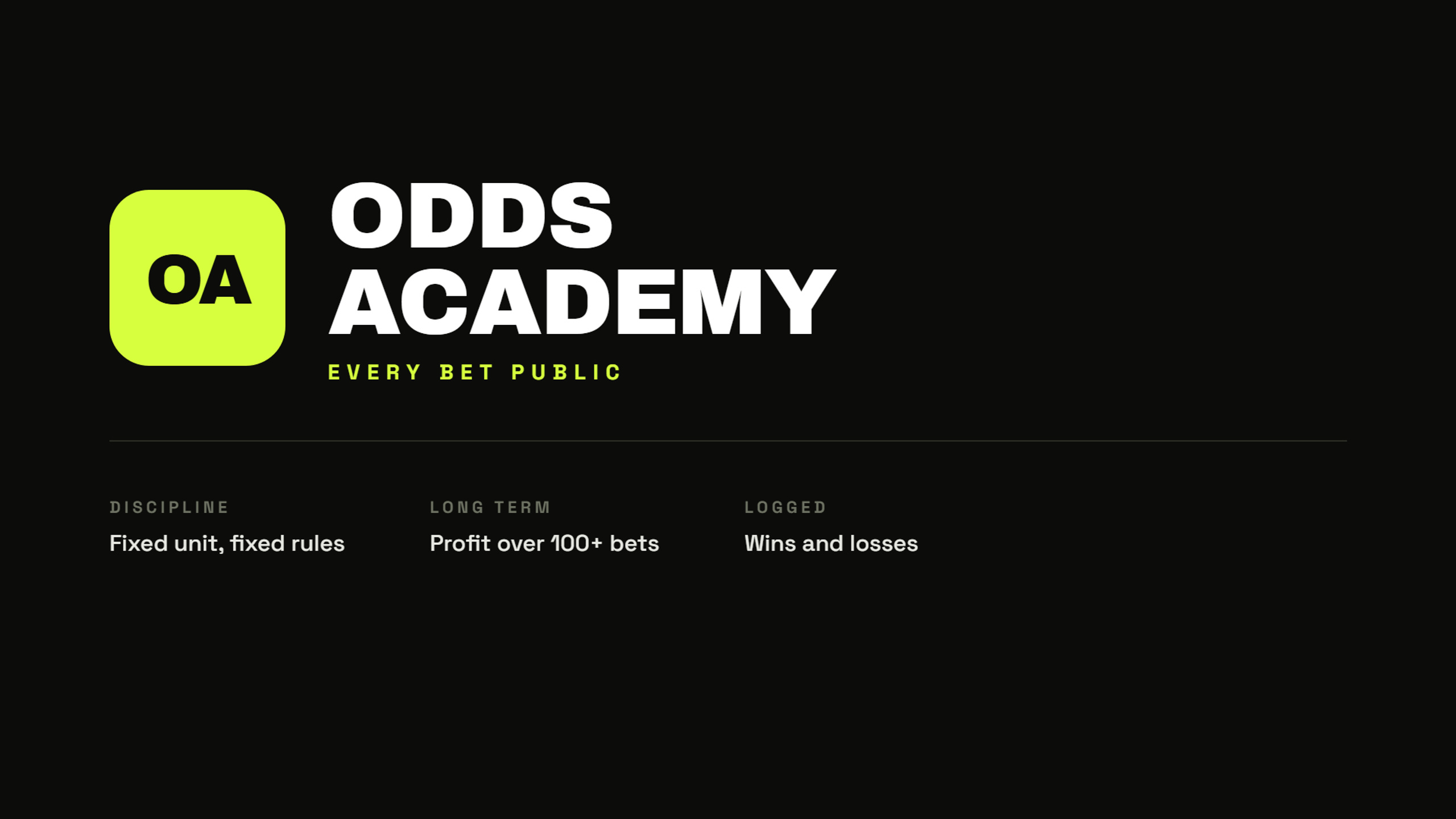 The Odds Academy VIP