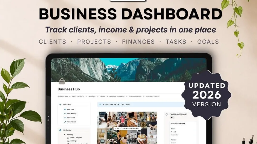 Notion Business Dashboard Template