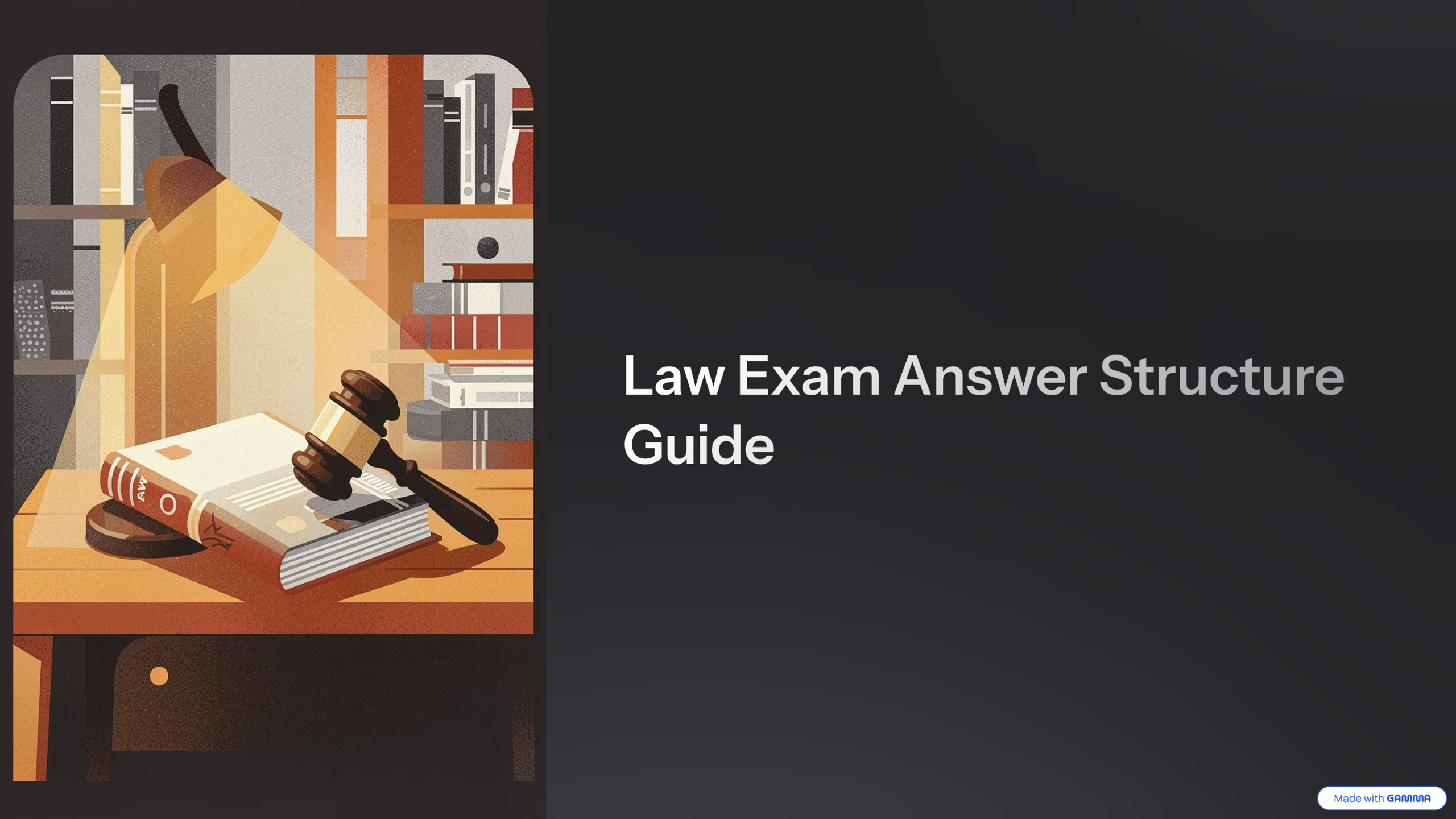 Law Exam Calm and Stronger Answers
