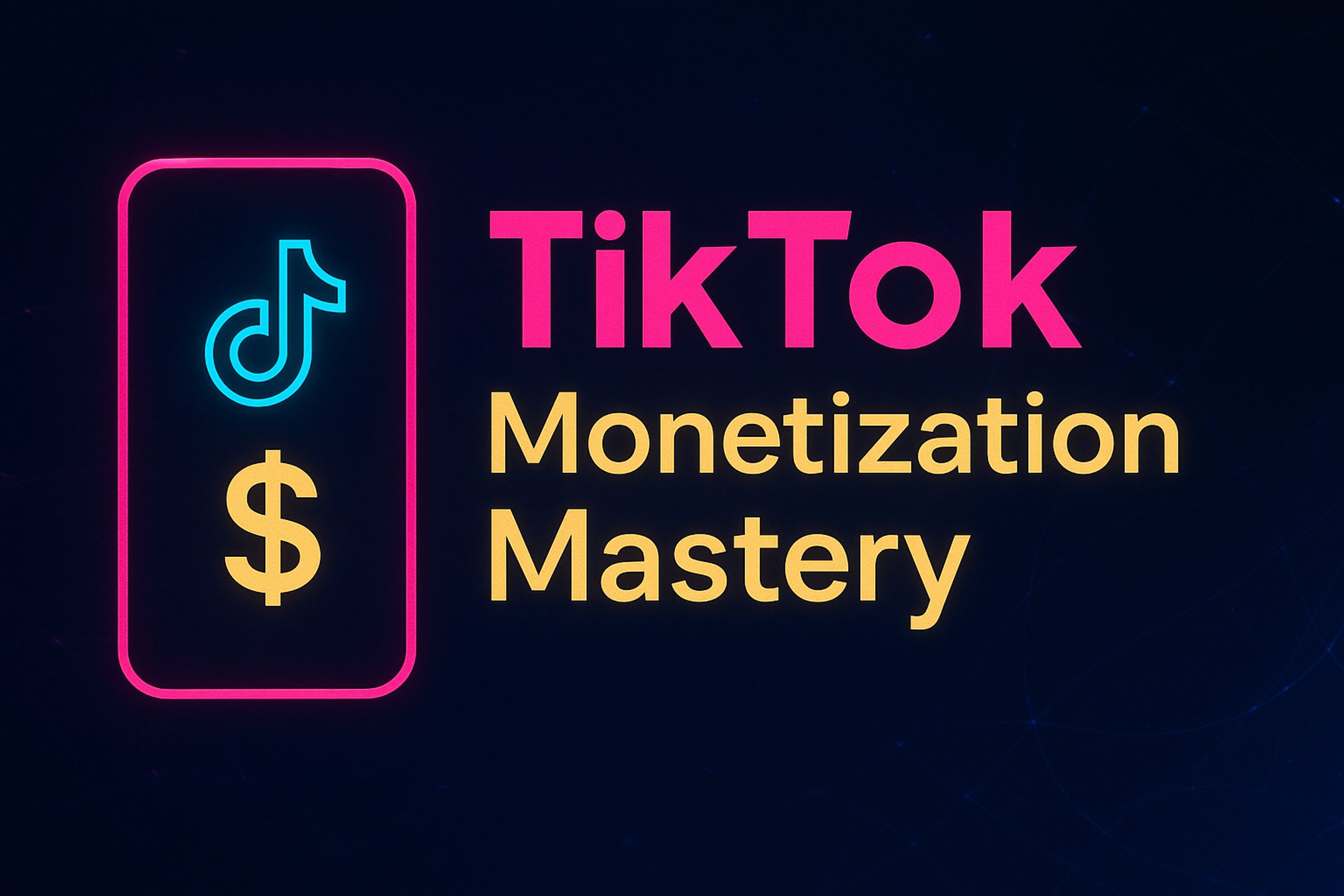 TikTok Monetization Mastery 💸