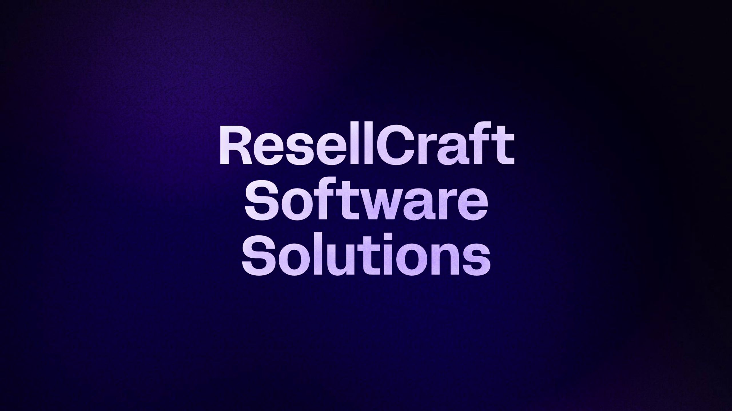 ResellCraft Software Solutions