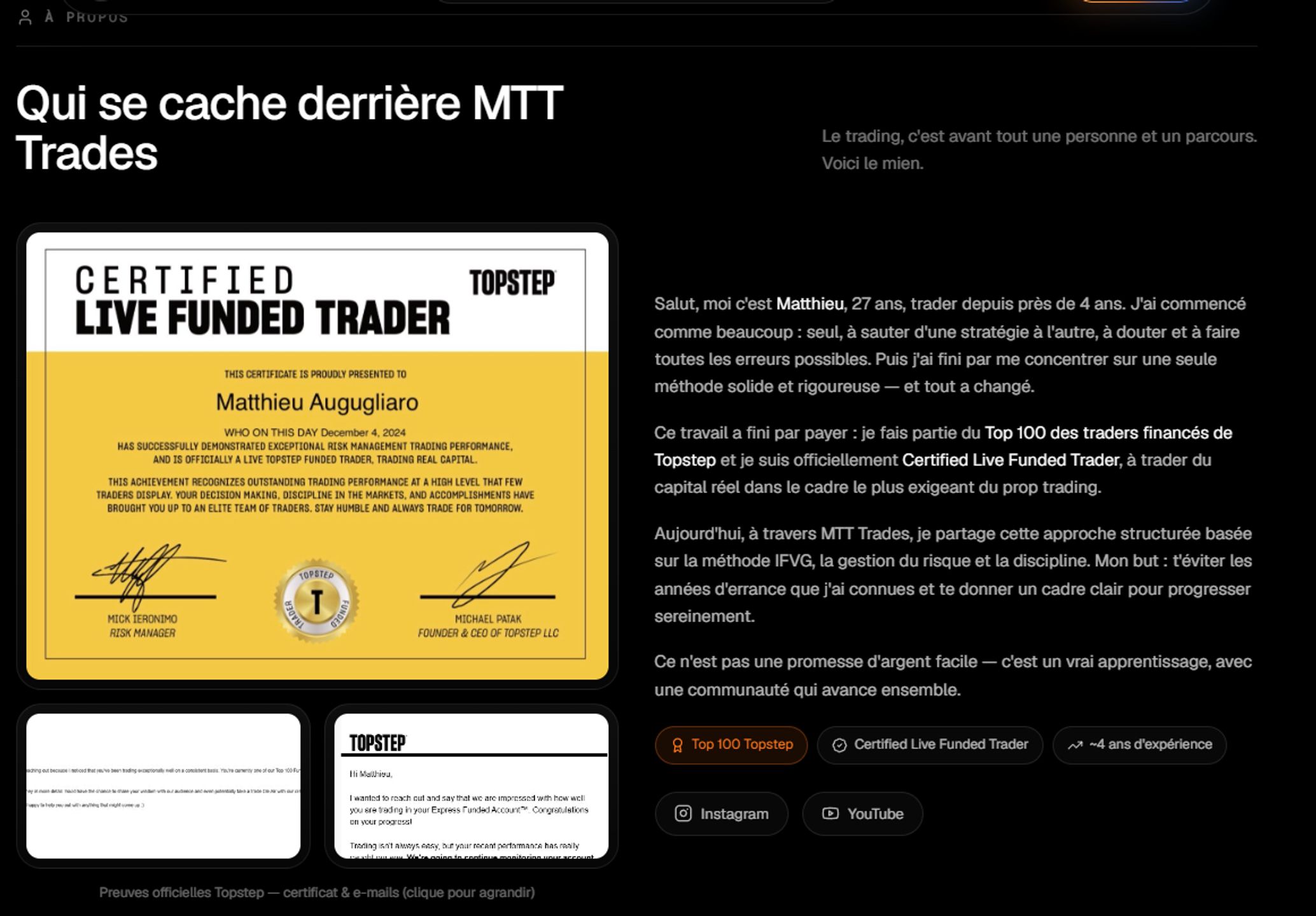 MTT Trades