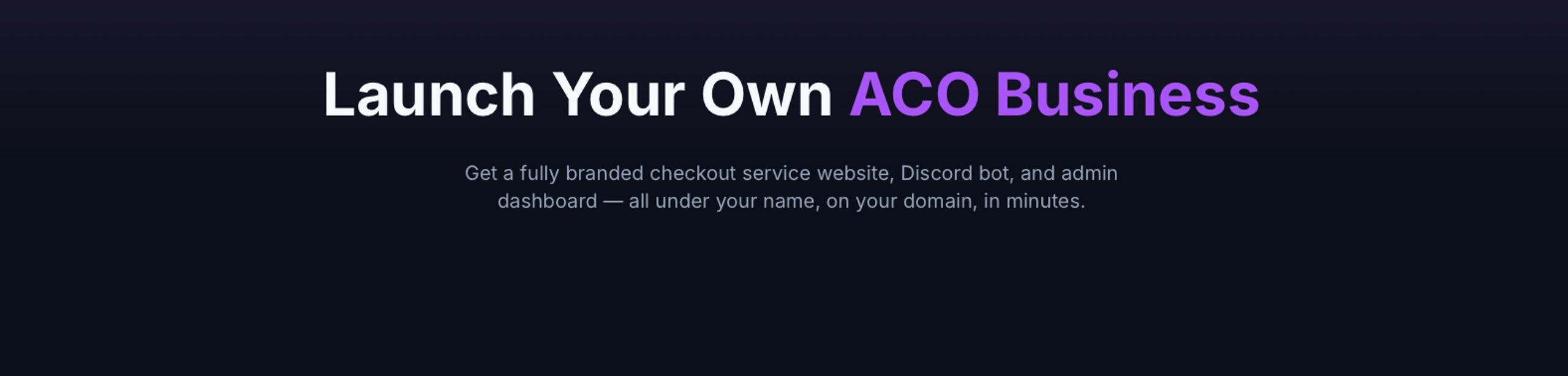 ACO Service