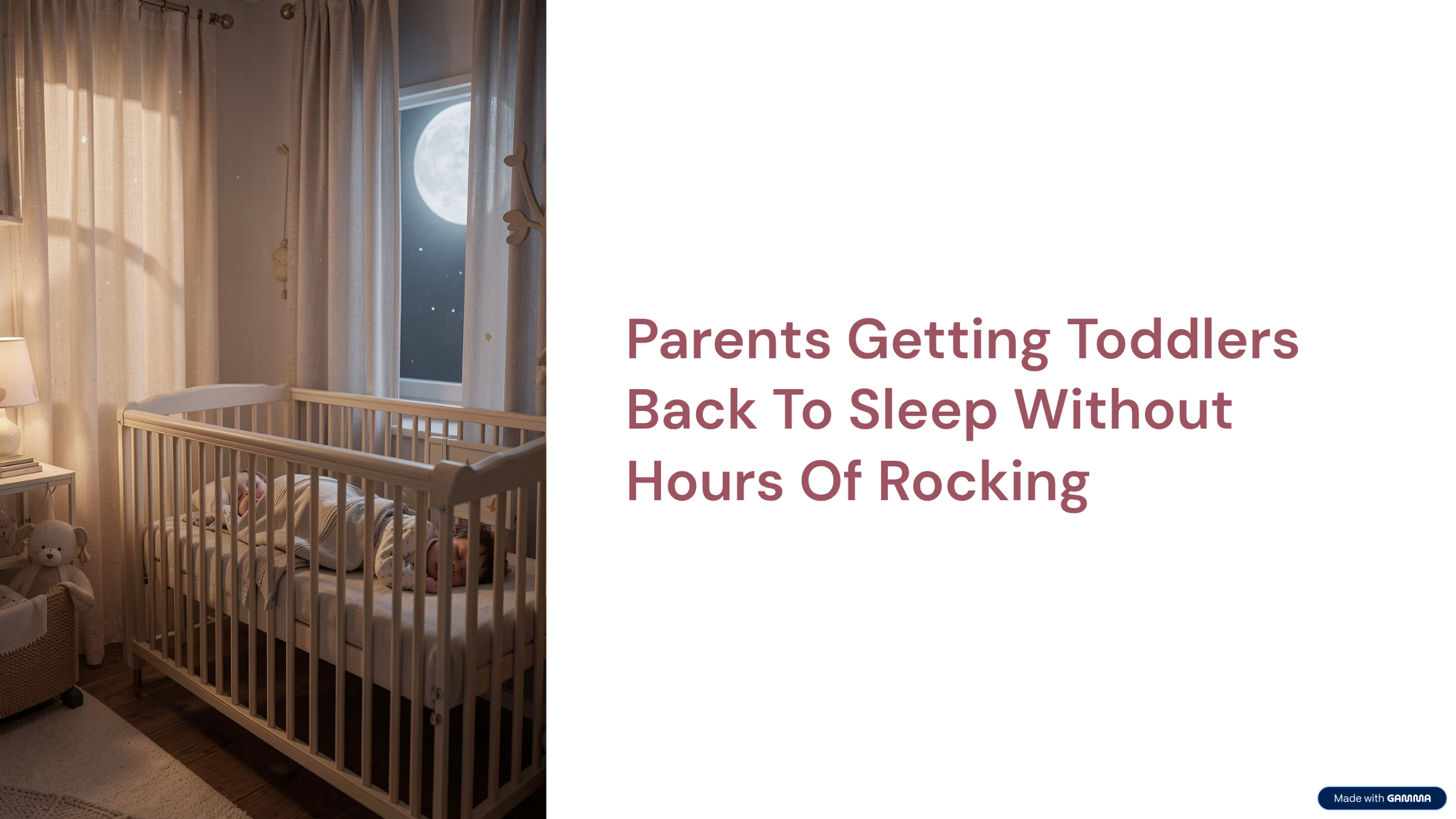 Parents Guide to Getting Toddlers Back To Sleep