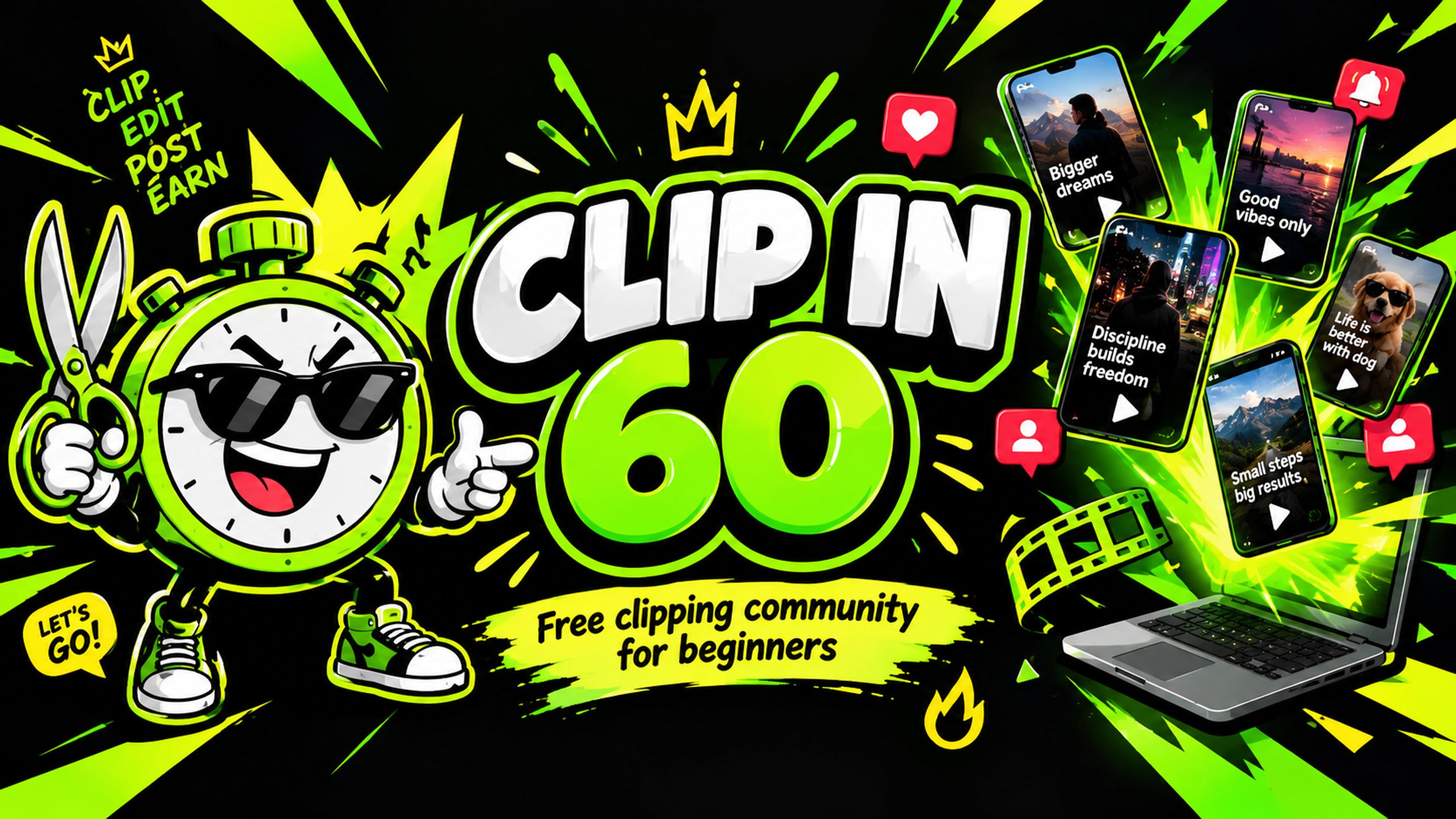 Clip in 60 (Free)