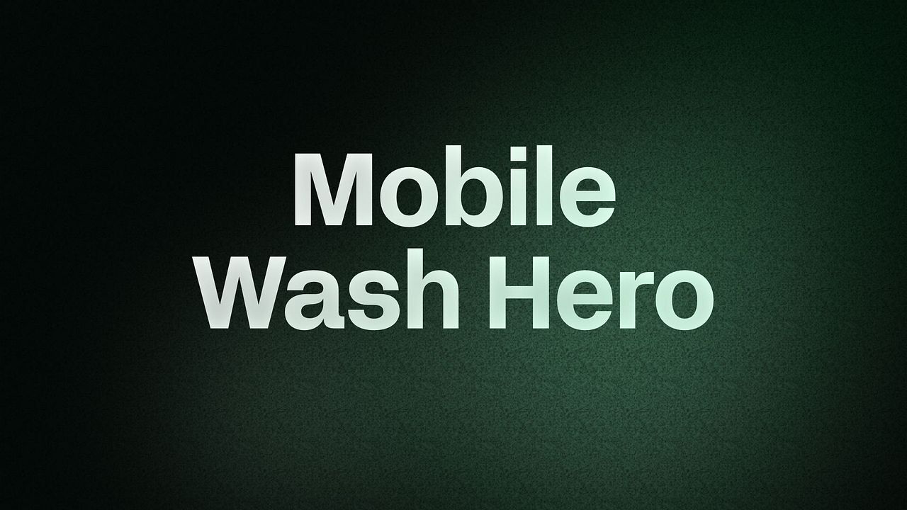 Mobile Wash Hero 