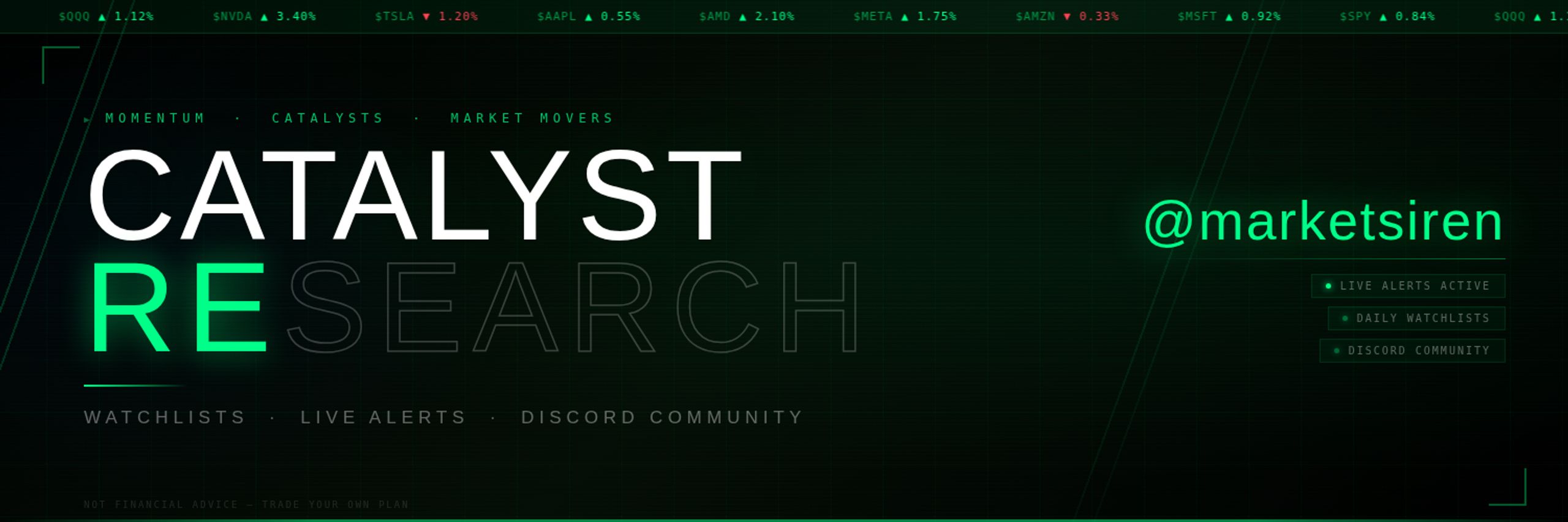 Catalyst Research by @marketsiren