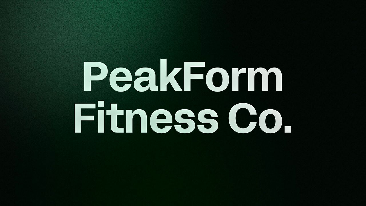 PeakForm Fitness Co.
